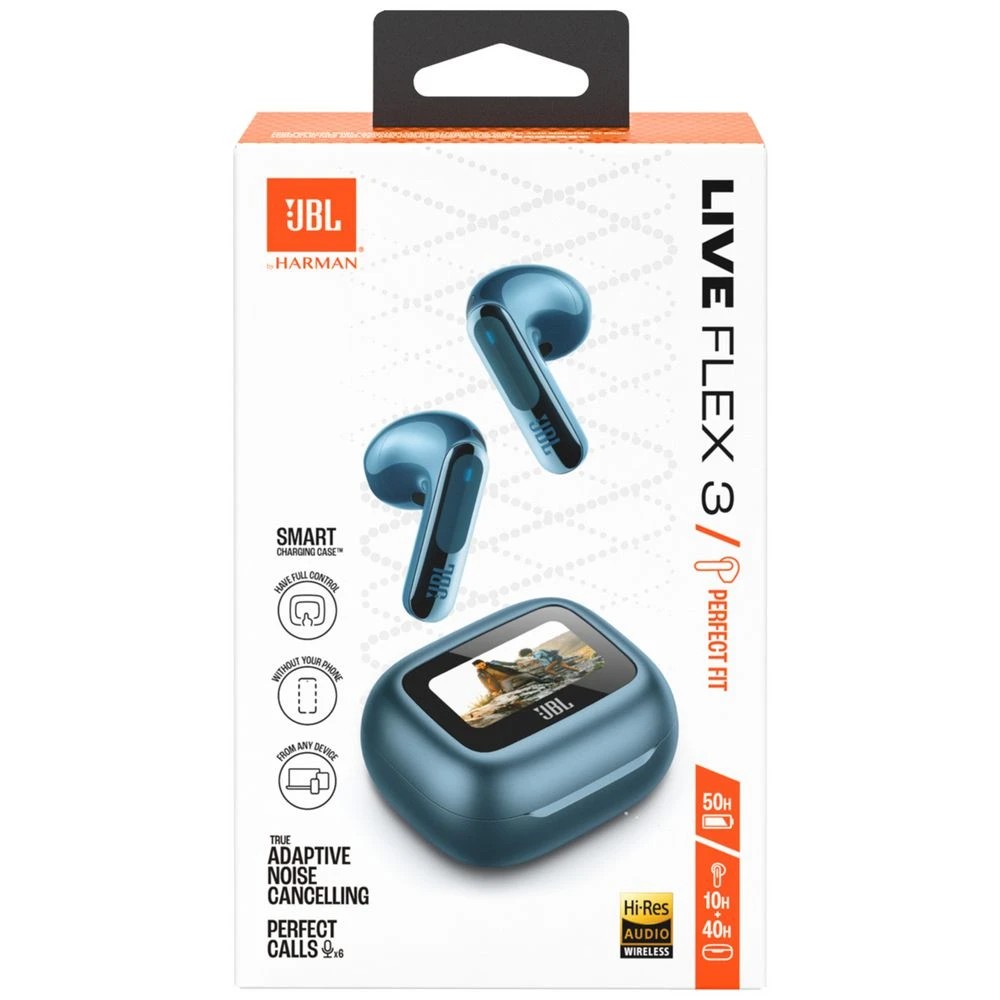 8 JBL Live Flex 3 True Wireless Earbuds Blue, 8 of 8