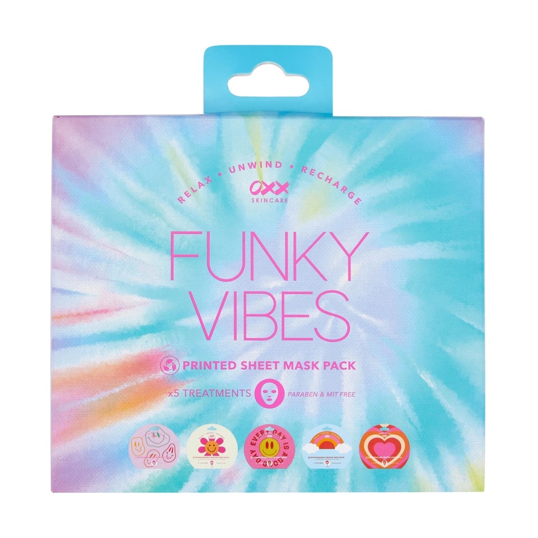1 OXX Skincare 5 Pack Funky Vibes Printed Sheet Mask, 1 of 5