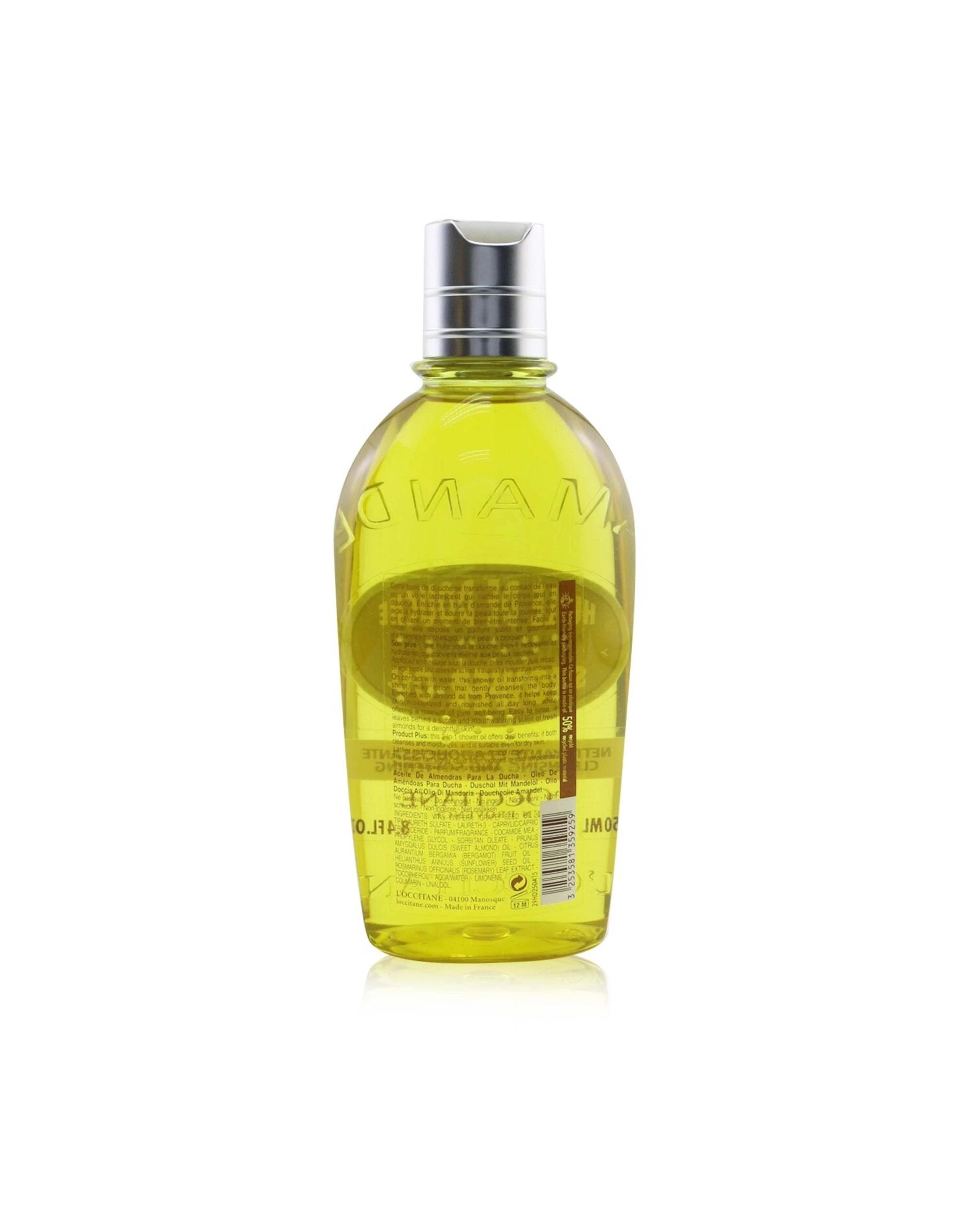4 L'Occitane Almond Cleansing & Soothing Shower Oil  500ml/16.7oz, 4 of 4