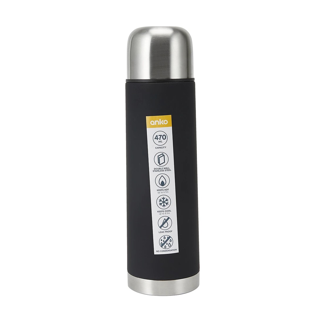 7 470ml Black Vacuum Flask, 7 of 7