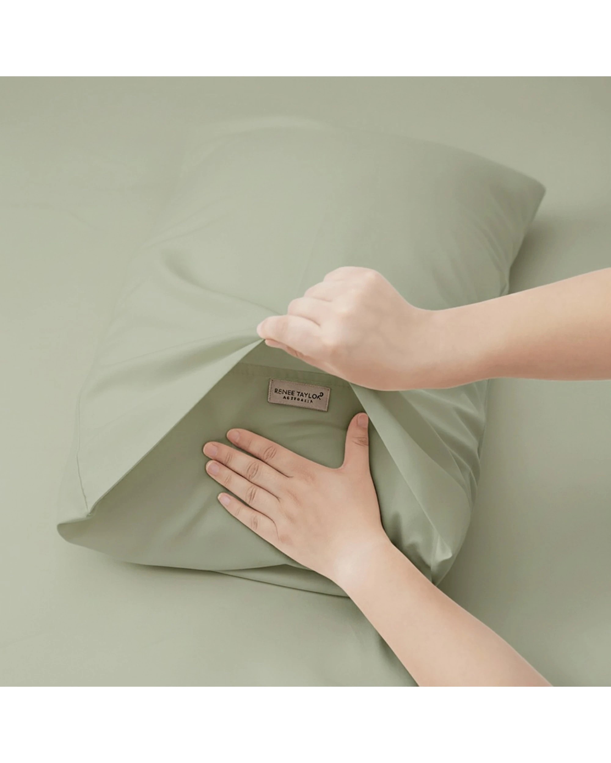 3 KG Linen 400TC Egyptian Cotton Sheet Set With Pillowcases Long-Staple Sateen - Single Bed - Green, 3 of 6