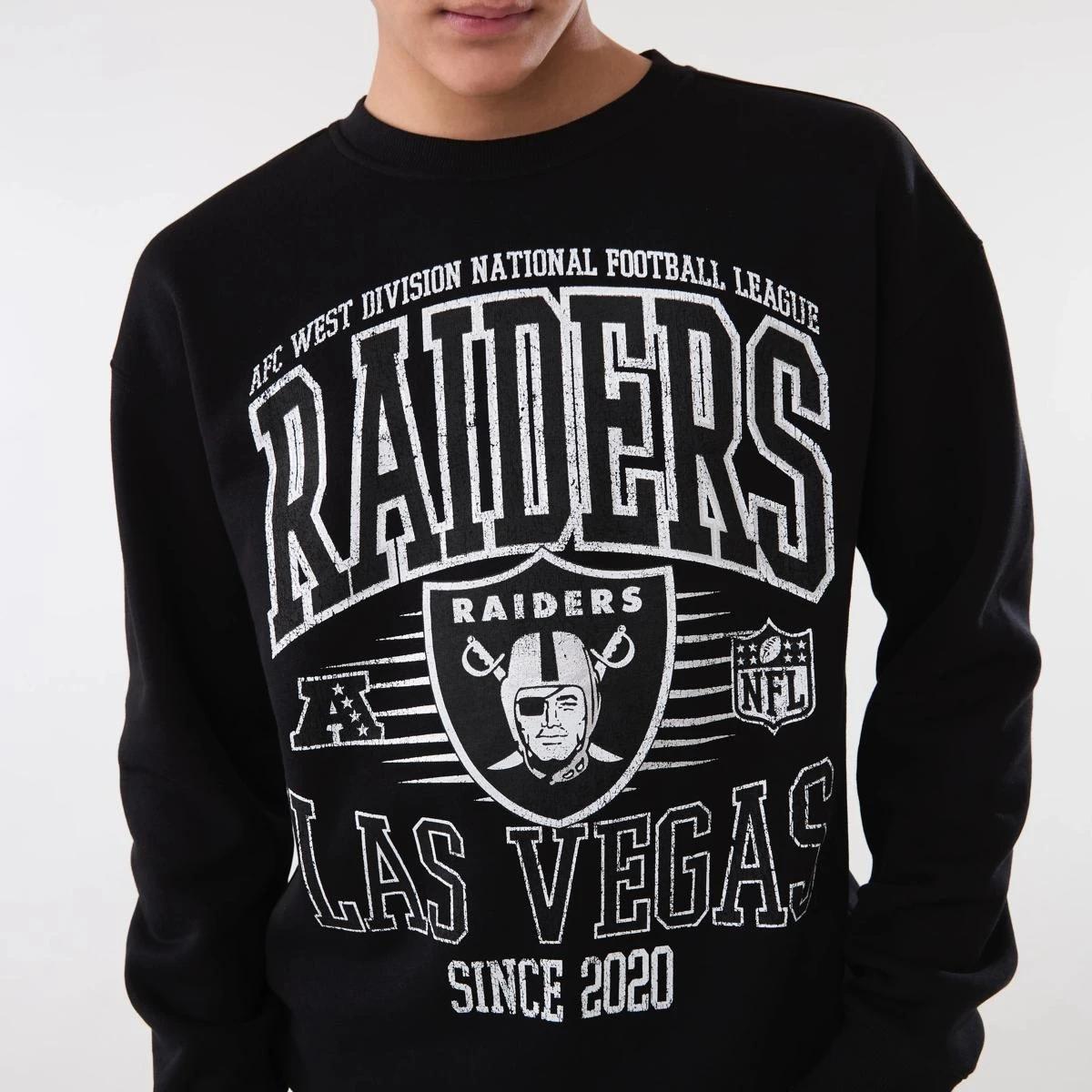 2 Official NFL Youth Fleece Top RAIDERS ASH HEATHER, 2 of 6