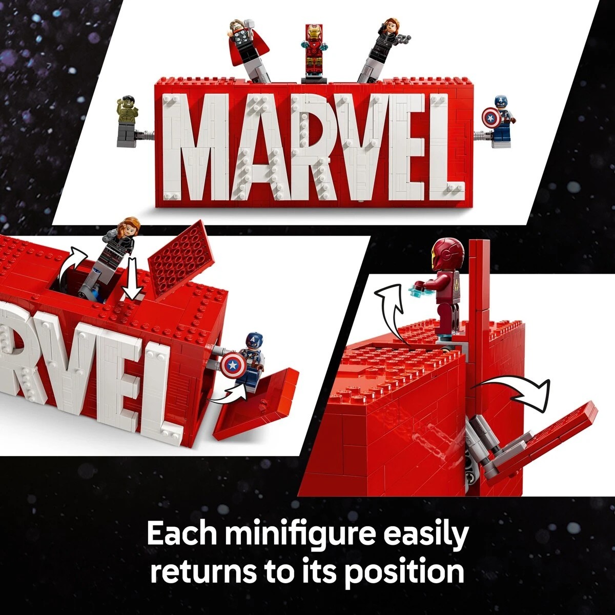 8 LEGO Marvel: Marvel Logo & Minifigures 76313, 8 of 10