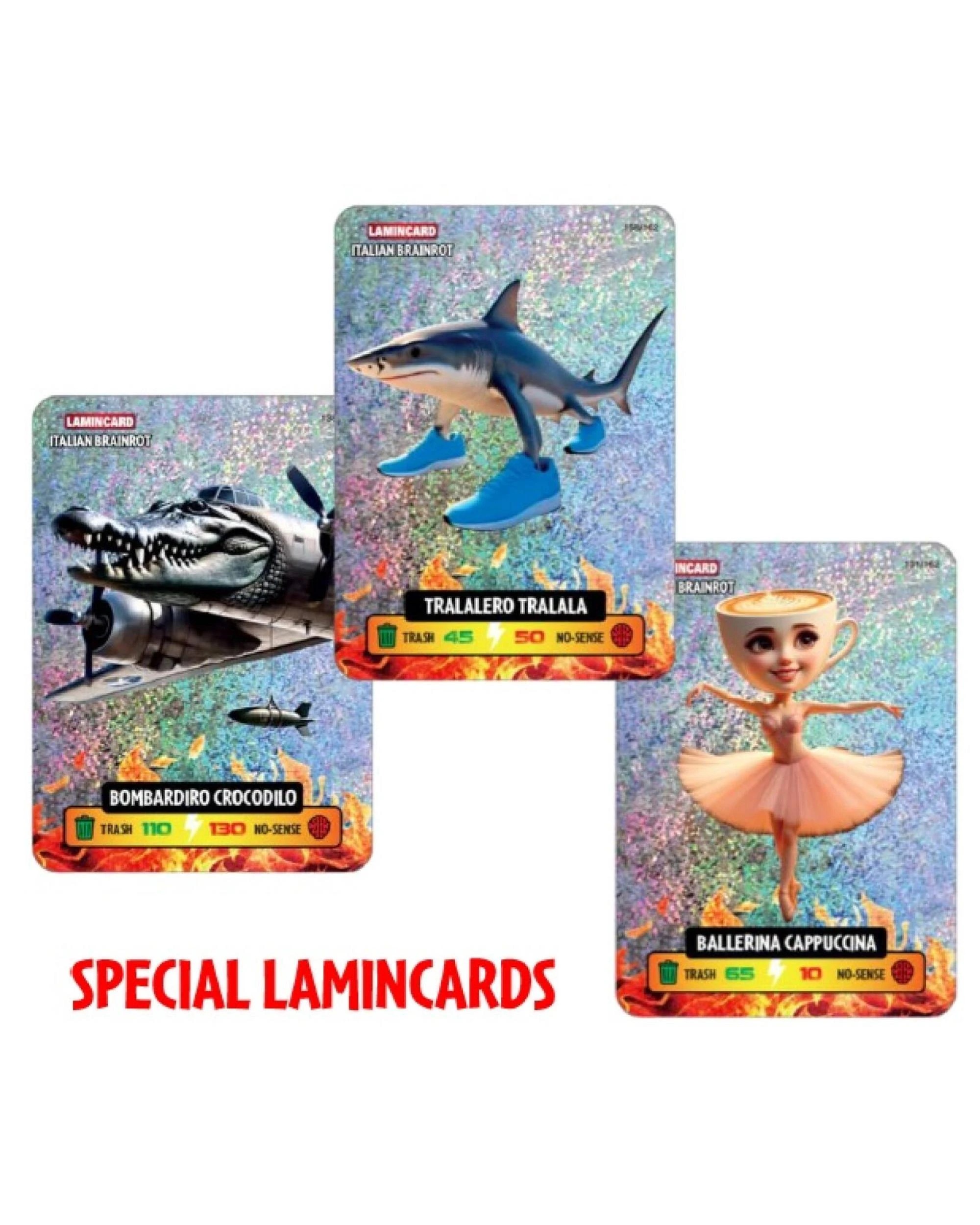 5 Lamincard Italian Brainrot Collectable Cards Pack, 5 of 5