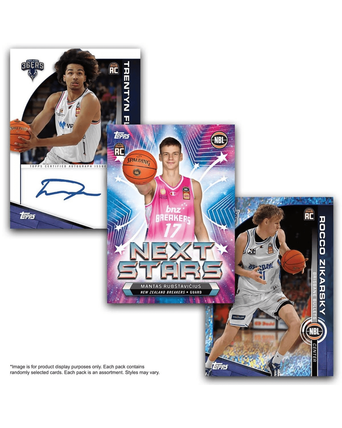 3 Topps 2023-2024 NBL Basketball Trading Cards, 3 of 3