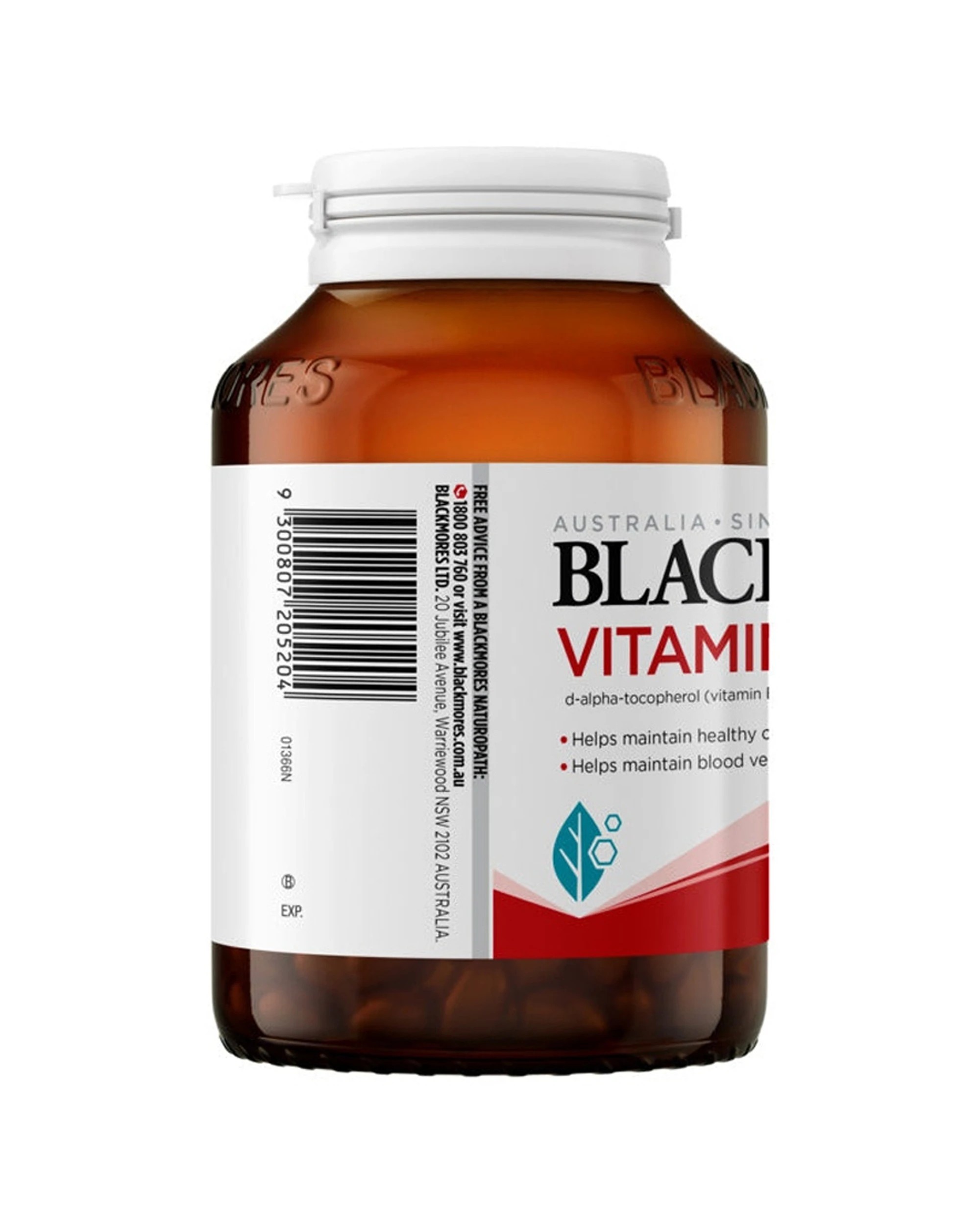 2 Blackmores 100pc Vitamin E 1000 IU Antioxidant & Heart Health Supplement Capsules, 2 of 7