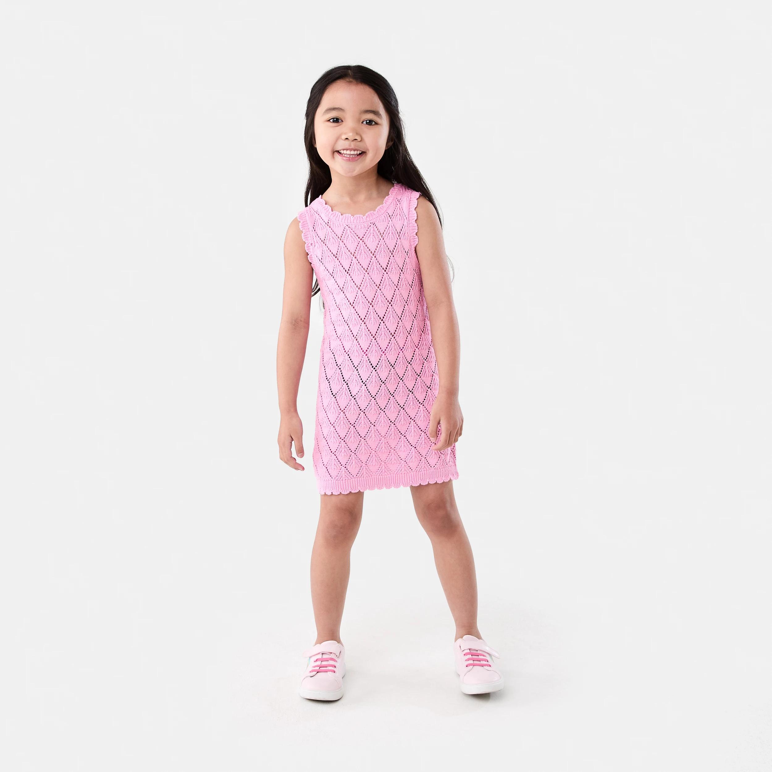 6 Knitted Dress BUBBLEGUM PINK, 6 of 7