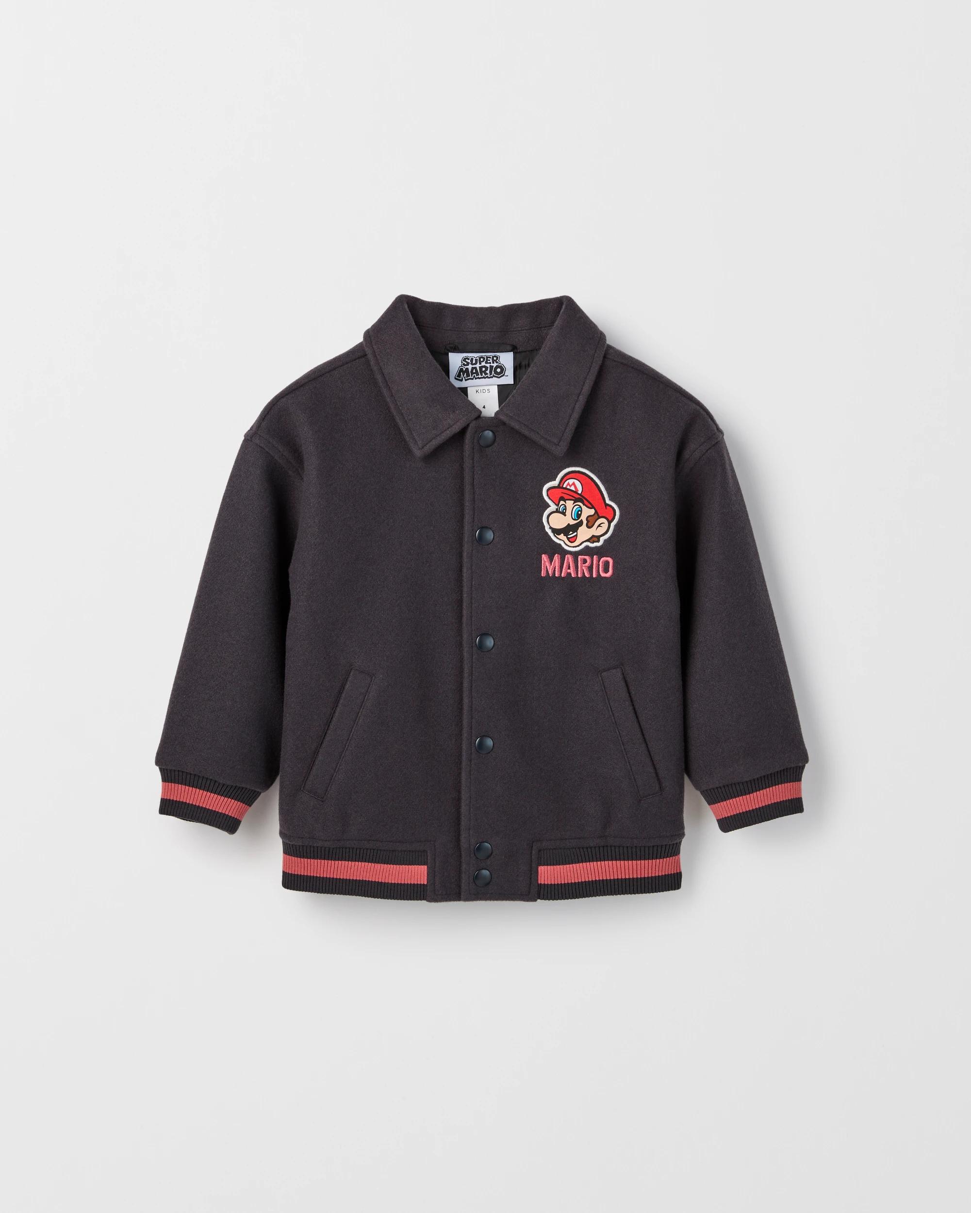 5 Super Mario Australian Cotton Jacket CREAM/CHARCOAL, 5 of 7