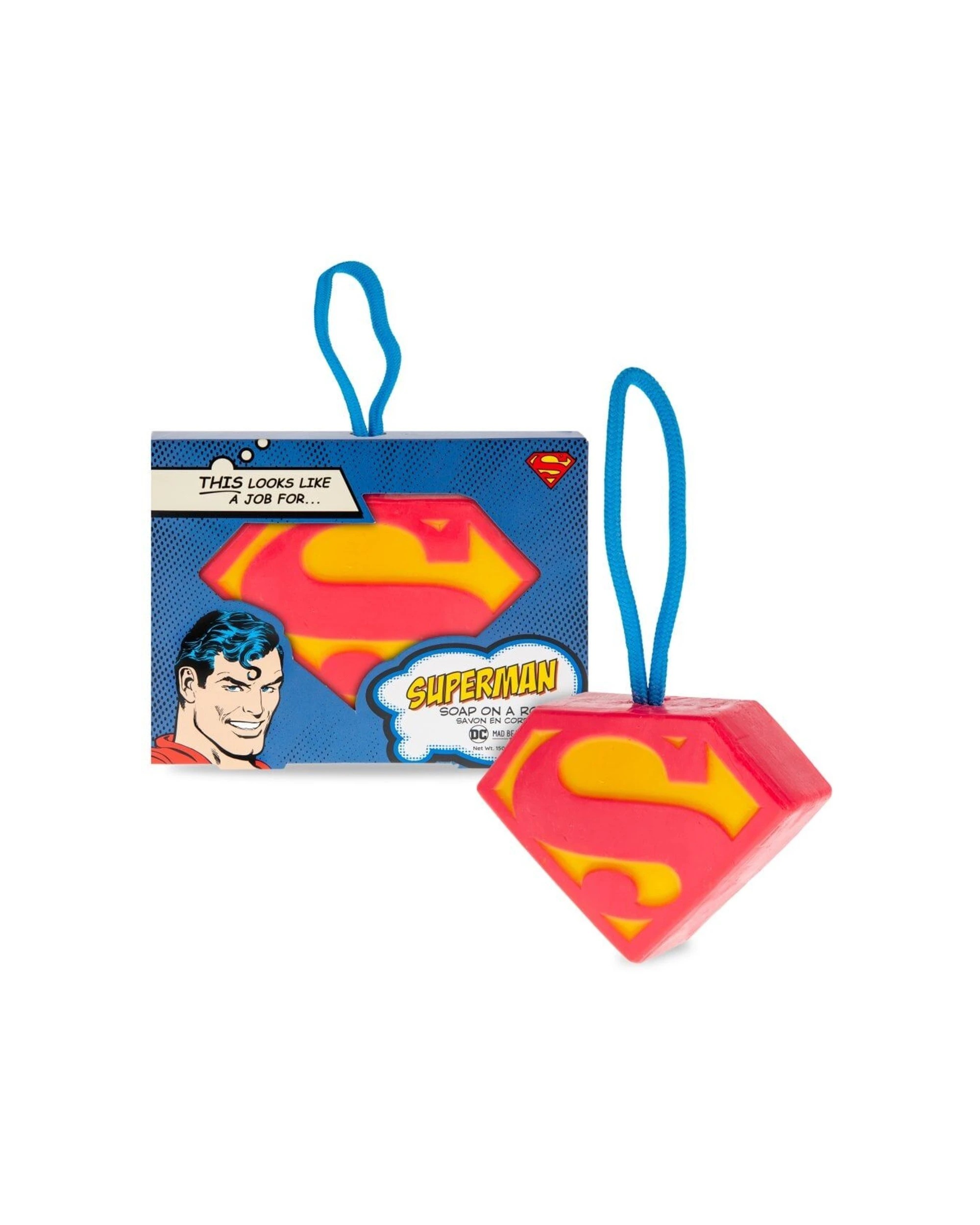 3 Warner Bros 2PK Superman Man of Steel Soap on a Rope Cedarwood & Lime - Multi, 3 of 4
