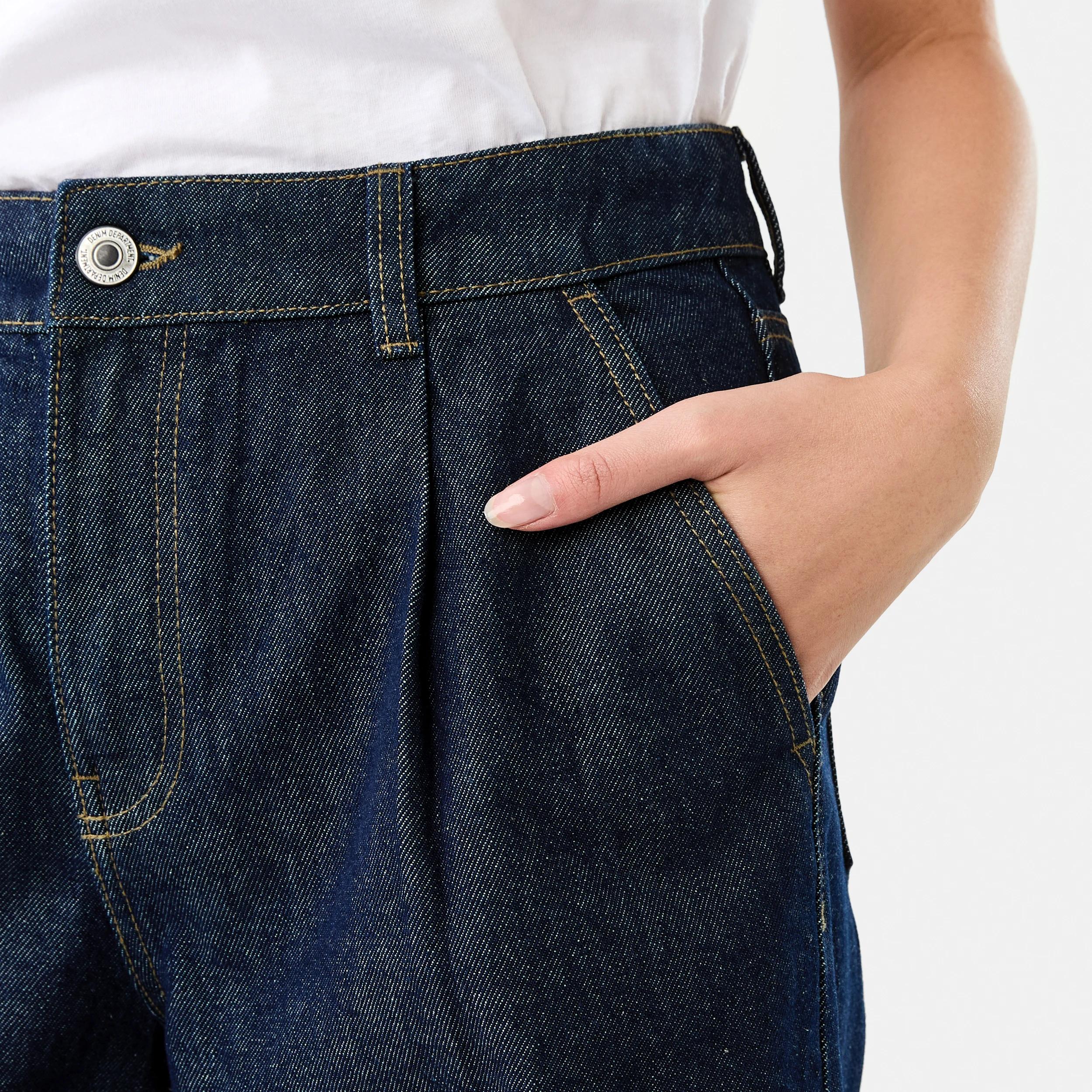 6 Pleat Front Jeans INDIGO, 6 of 9