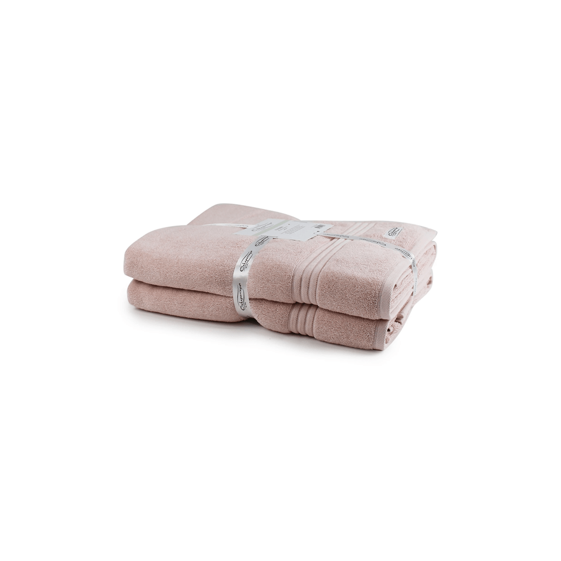 3 Onkaparinga 2pc Flinders Cotton Bath Sheets 90x167cm 600gsm.
 - Pink, 3 of 3