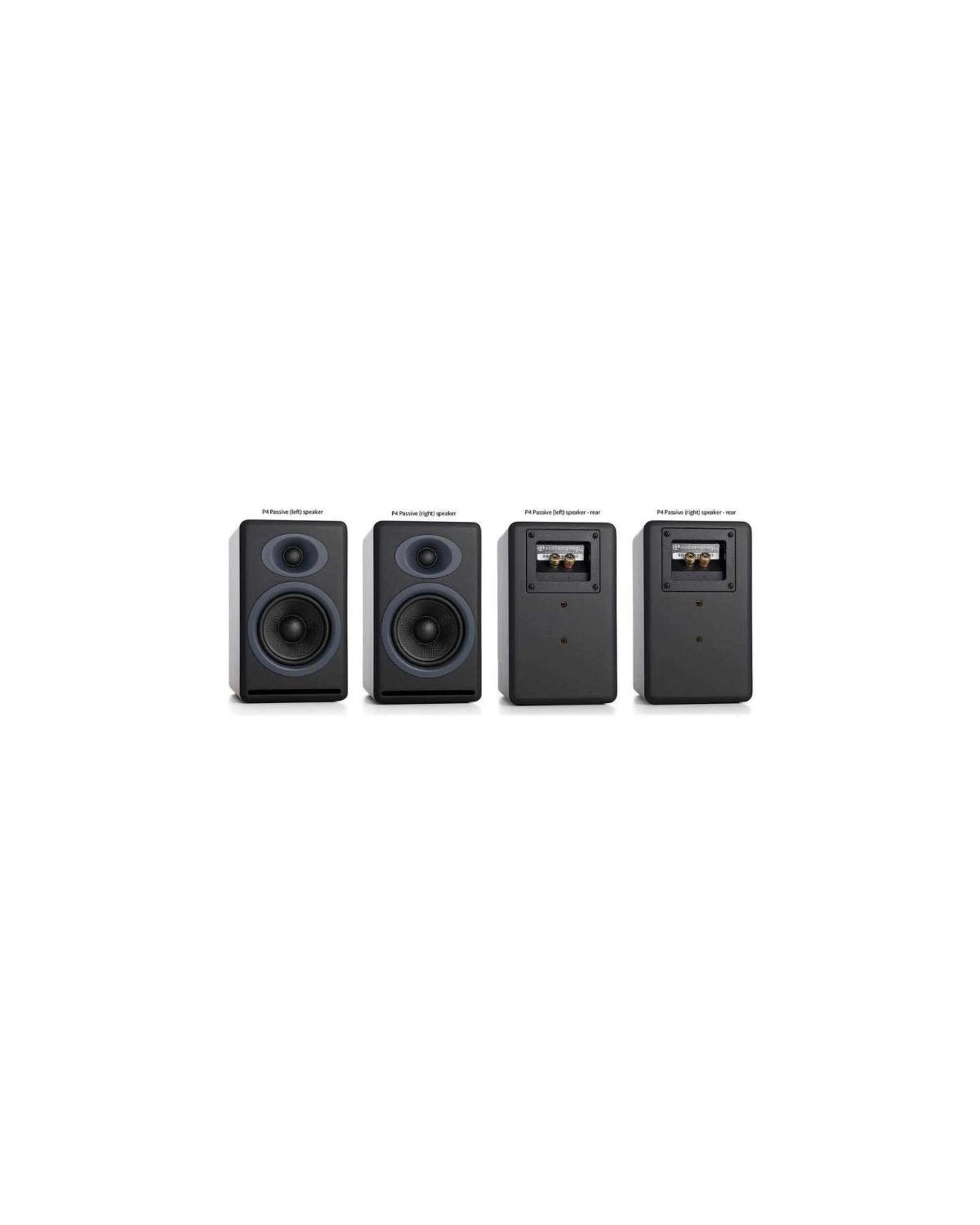 3 Audioengine P4 Passive Bookshelf Speakers Satin Black, 3 of 3