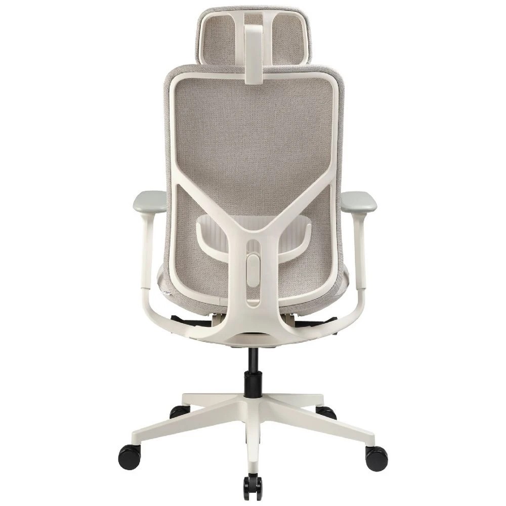 4 Pago Electra Office Chair with Headrest Oatmeal White Ergonomic Chairs and Desk Chairs, 4 of 10