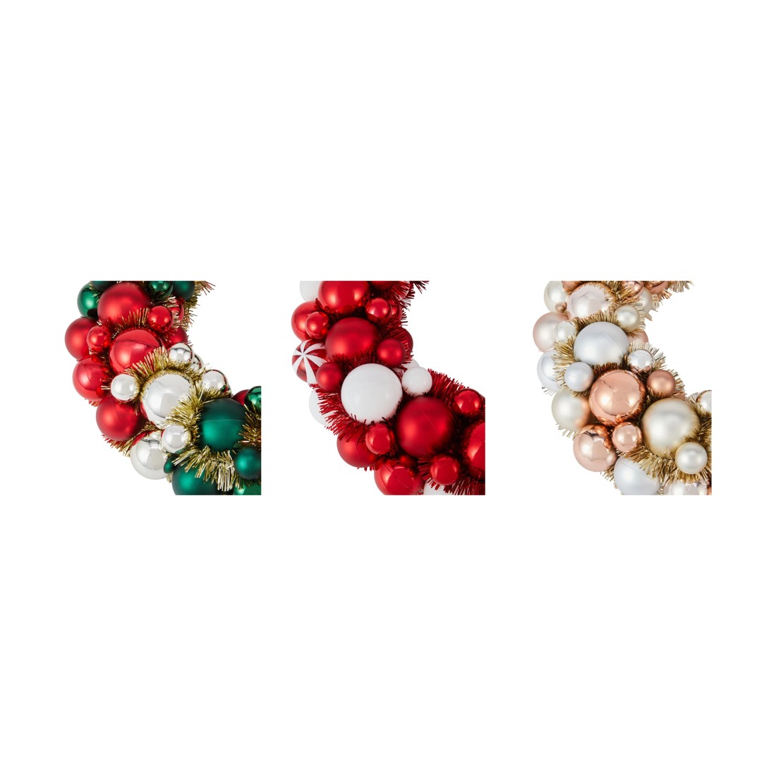 3 Bauble Wreath - Assorted, 3 of 4