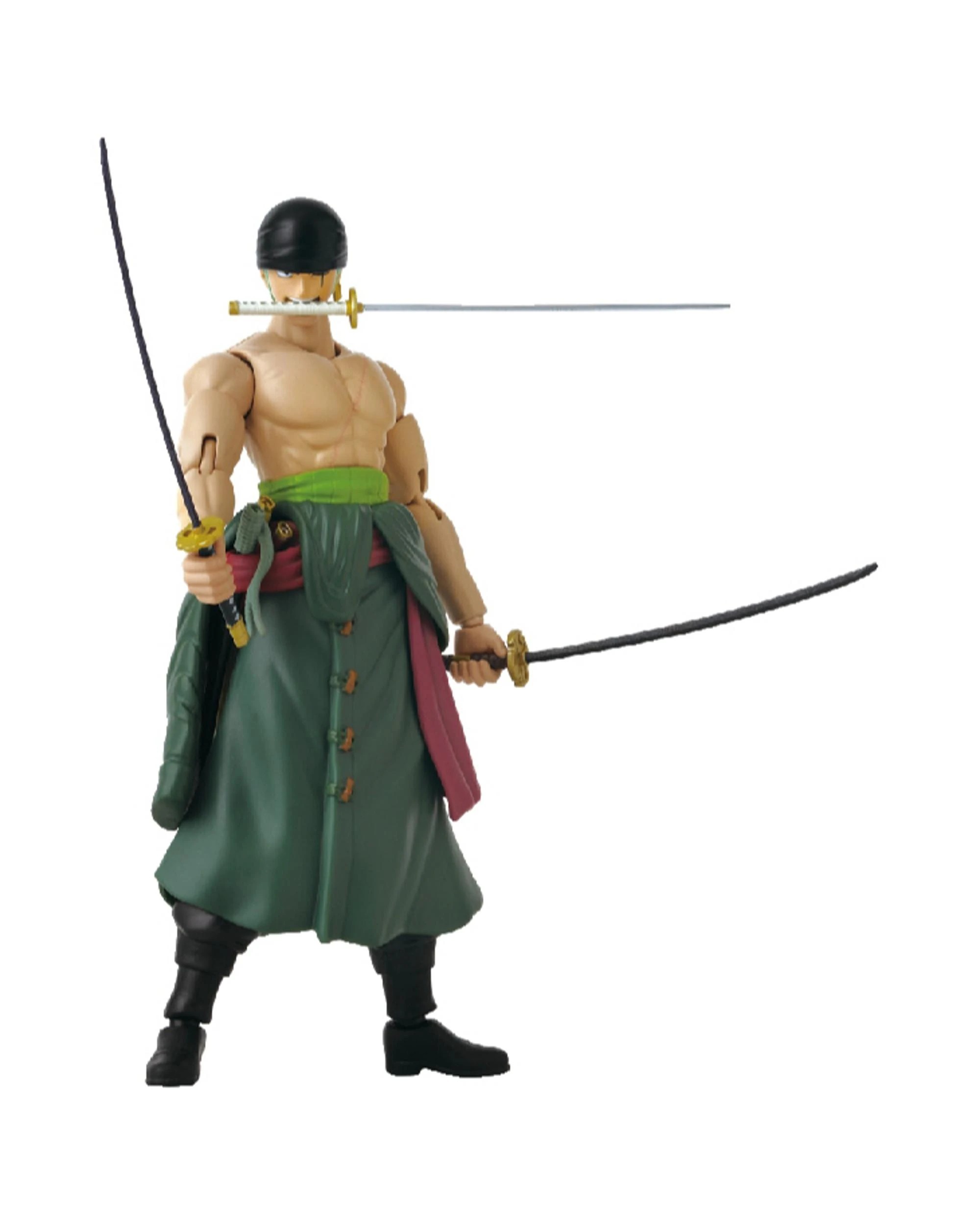 3 Bandai Anime Heroes One Piece Roronoa Zoro Three Sword Style Figure, 3 of 5