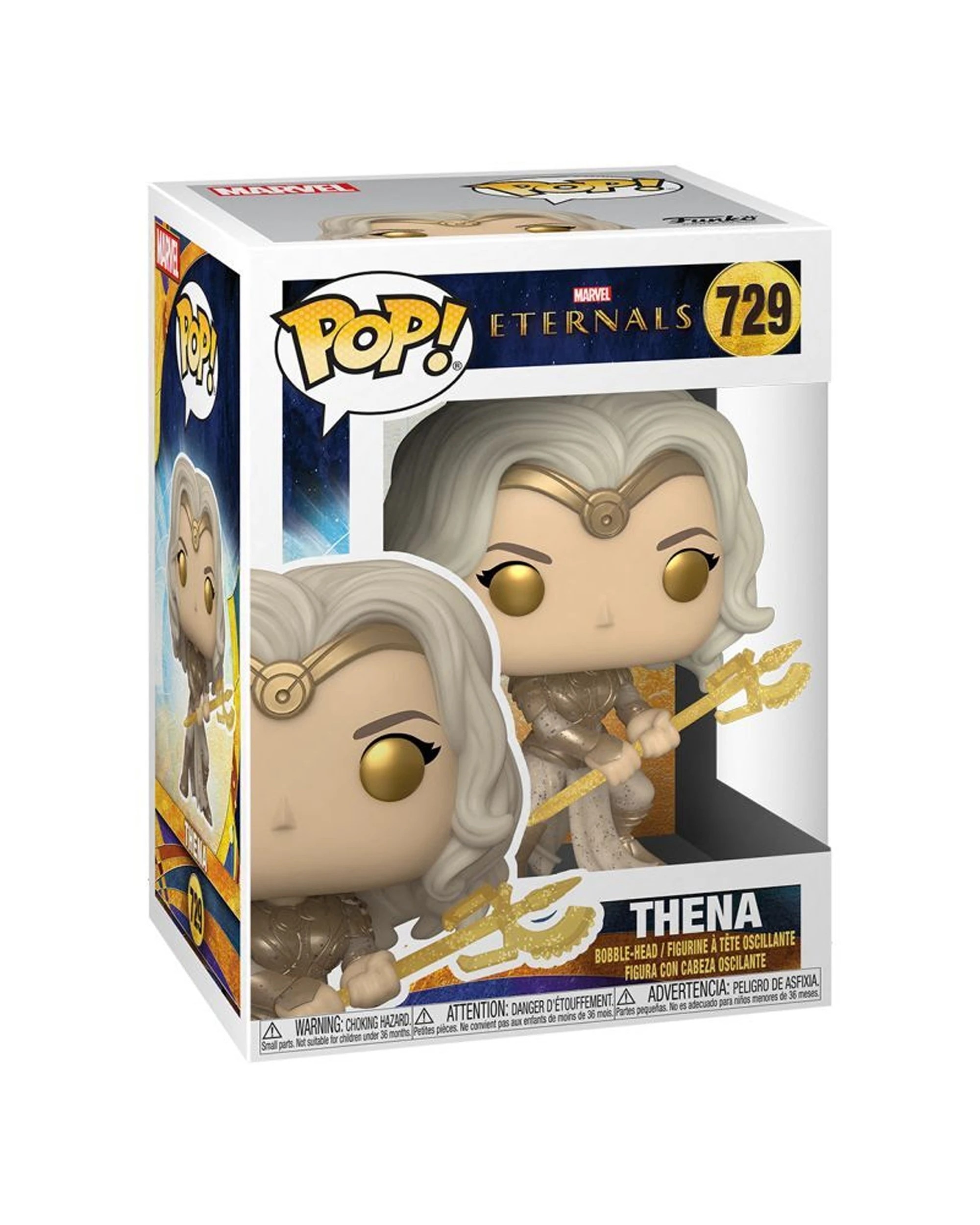 2 Pop Vinyl Figurine Eternals - Thena Approx 10Cm Plastic Vinyl Collectible 1X - Beige, 2 of 3