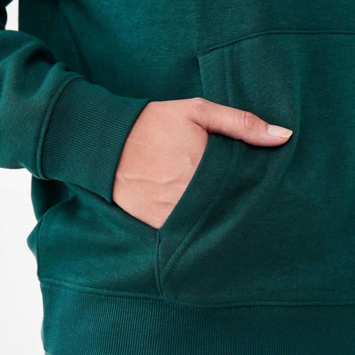 6 Active Womens Core Pop Over Hoodie YUCCA GREEN, 6 of 6