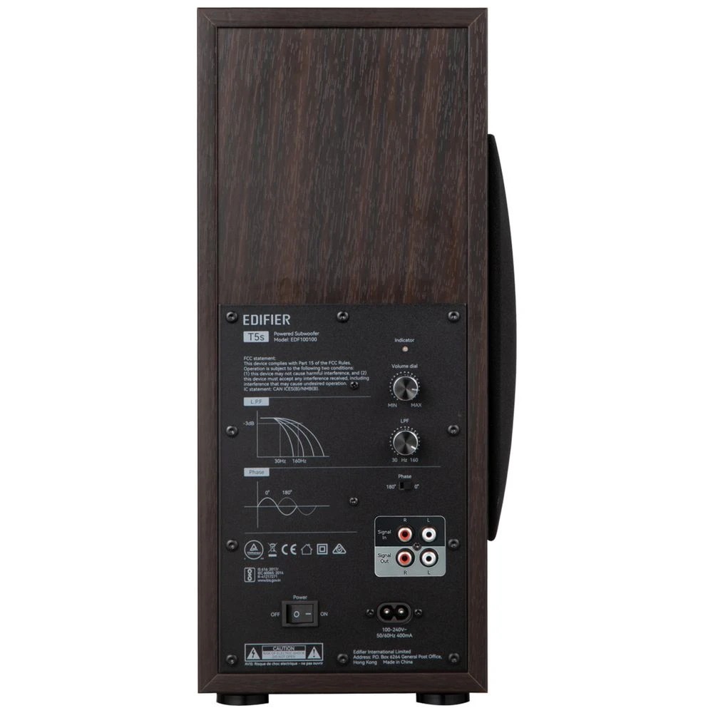 4 Edifier T5S Subwoofer Brown, 4 of 8