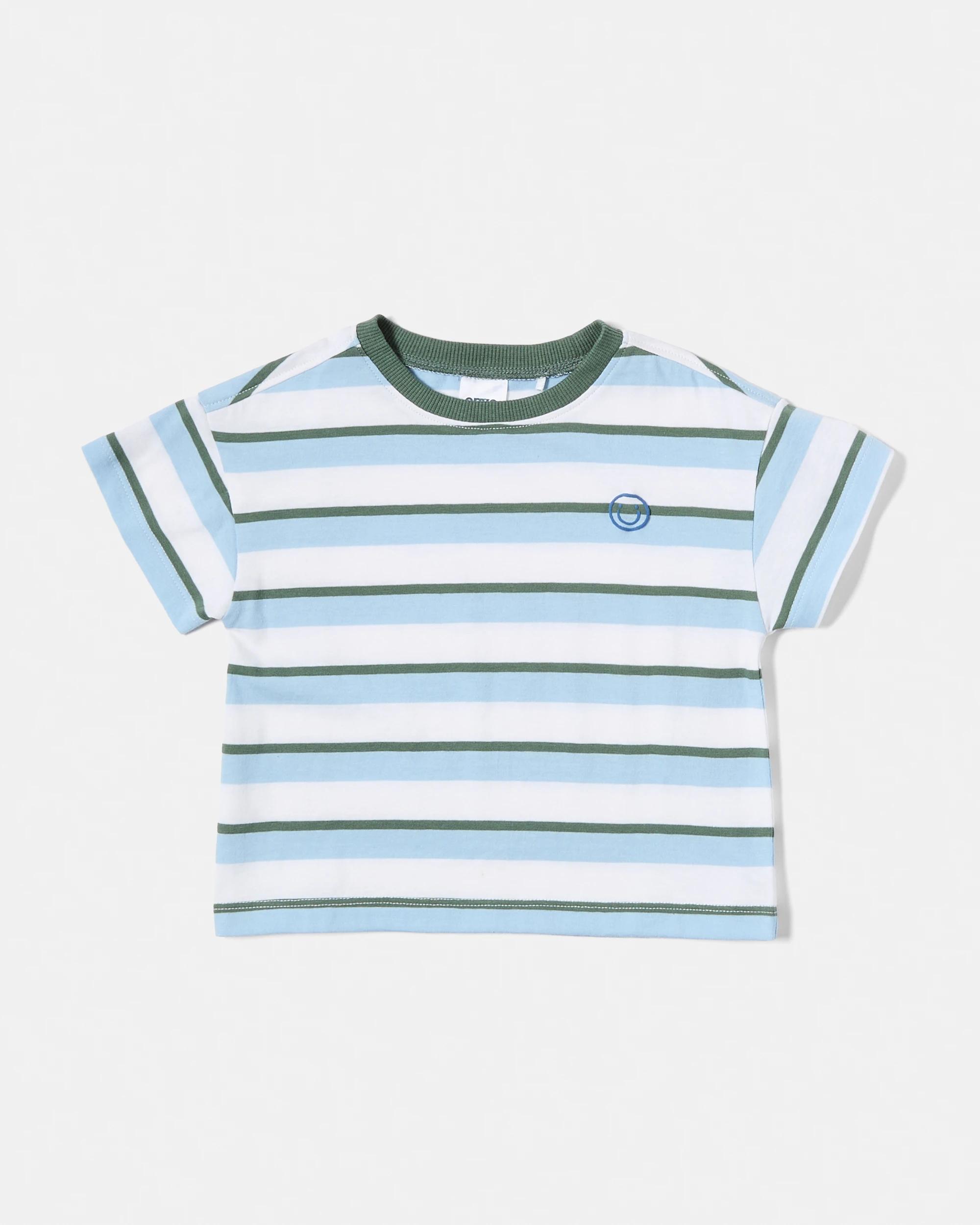5 3 Pack Short Sleeve T-shirt BLUE STRIPES, 5 of 8