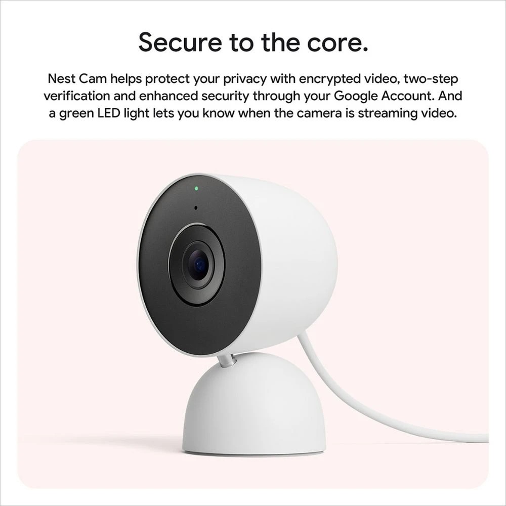 2 Google Nest Cam 2K 3rd Gen Indoor Wired, 2 of 8