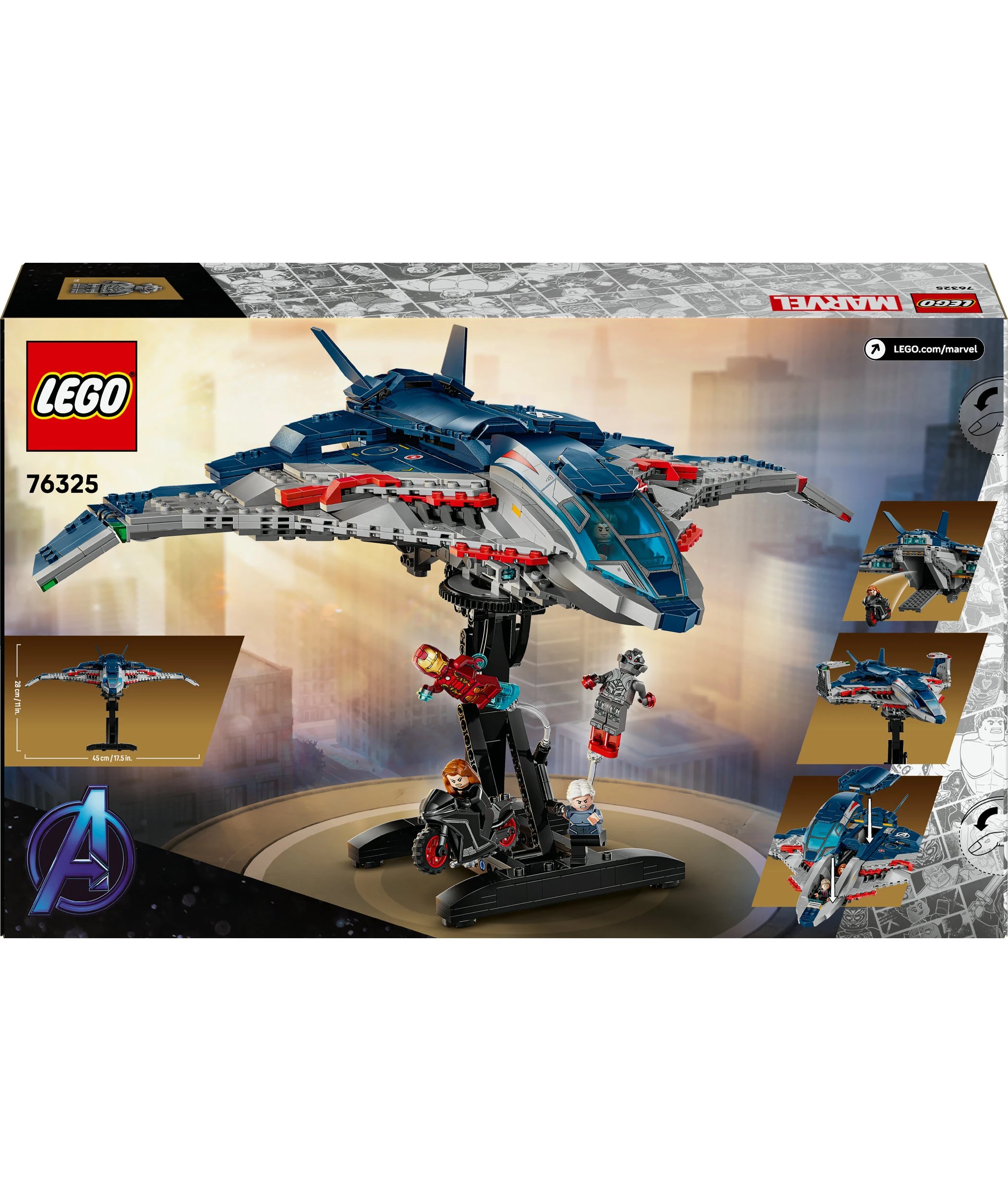 10 LEGO Marvel Super Heroes Avengers: Age of Ultron Quinjet 76325, 10 of 10