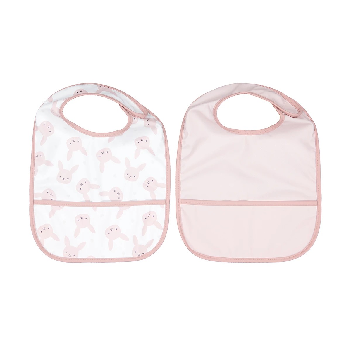 1 2 Pack Food Catching Bibs - Bunny, 1 of 5