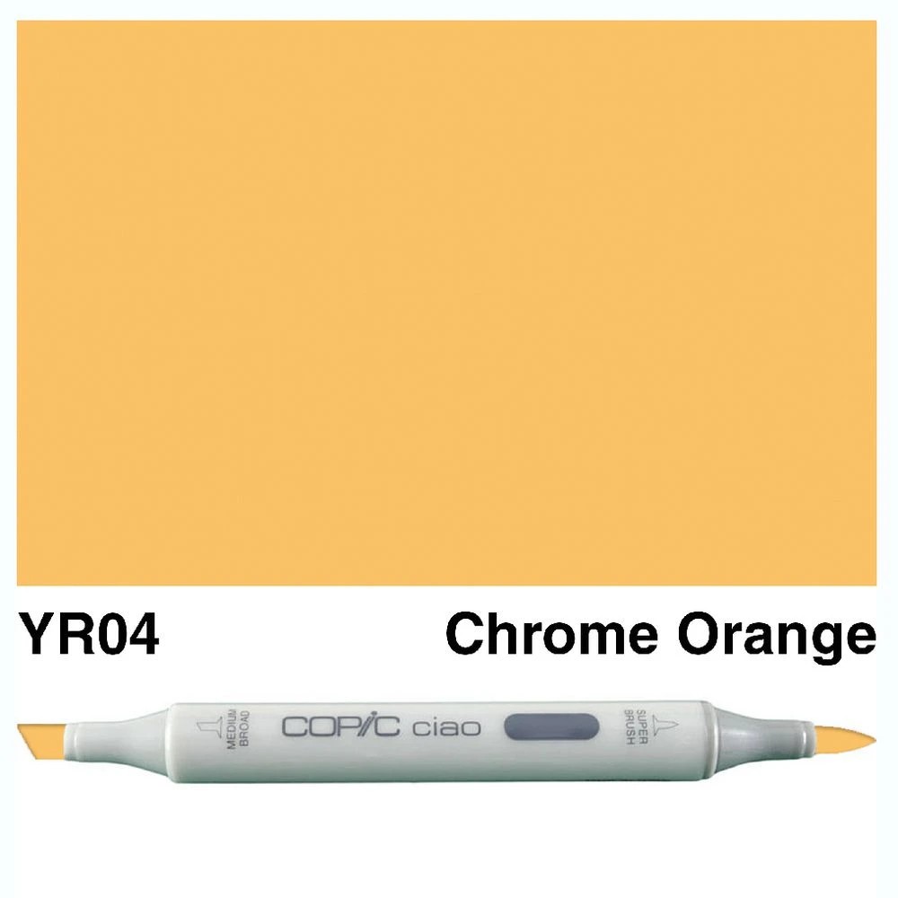 3 Copic Ciao Dual Nib Marker YR04 Chrome Orange, 3 of 3