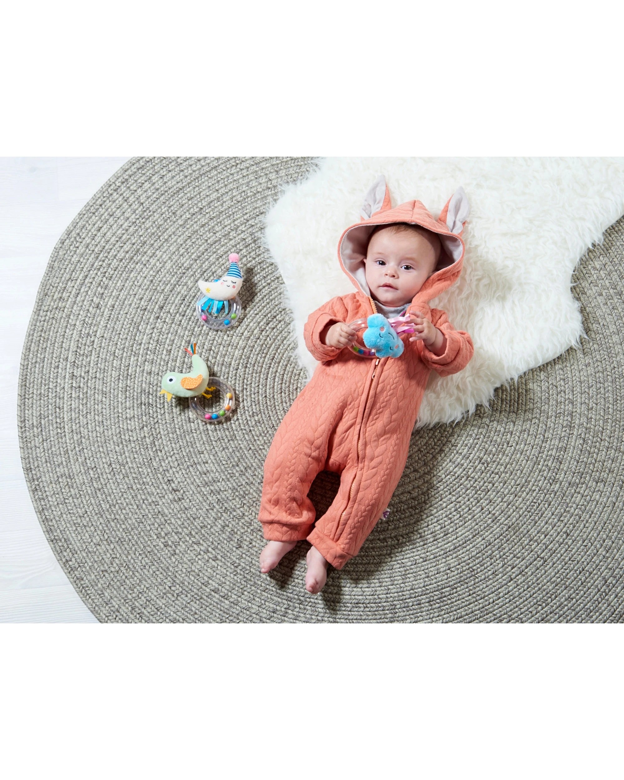 3 Taf Toys Cheerful Cloud Rattle Baby Toy Sensory Motor Skills Development 11cm - Multi, 3 of 3