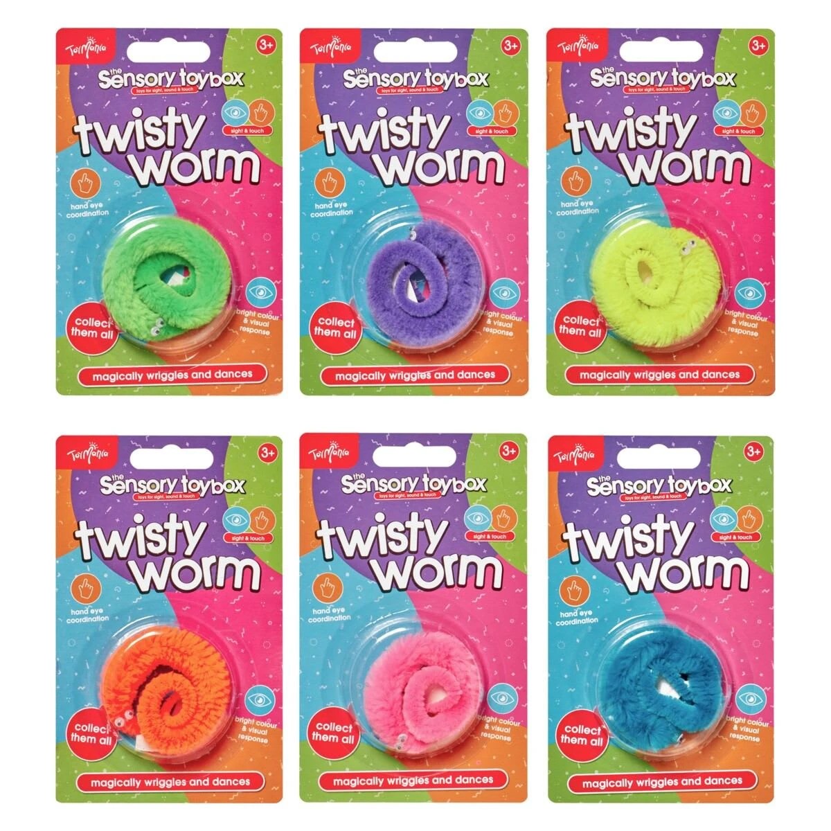 1 ToyMania The Sensory Toybox Twisty Worm - Assorted, 1 of 1