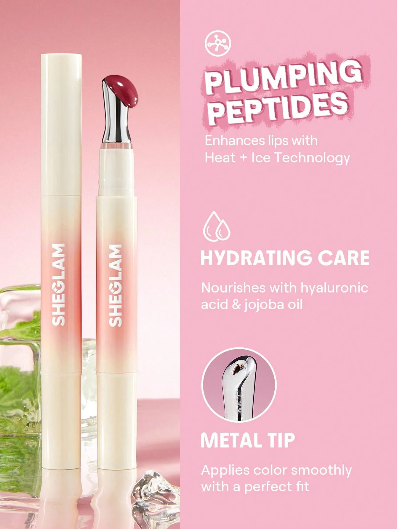2 SHEGLAM Bold Booster Lip Plumper - Cherry Gleam, 2 of 9
