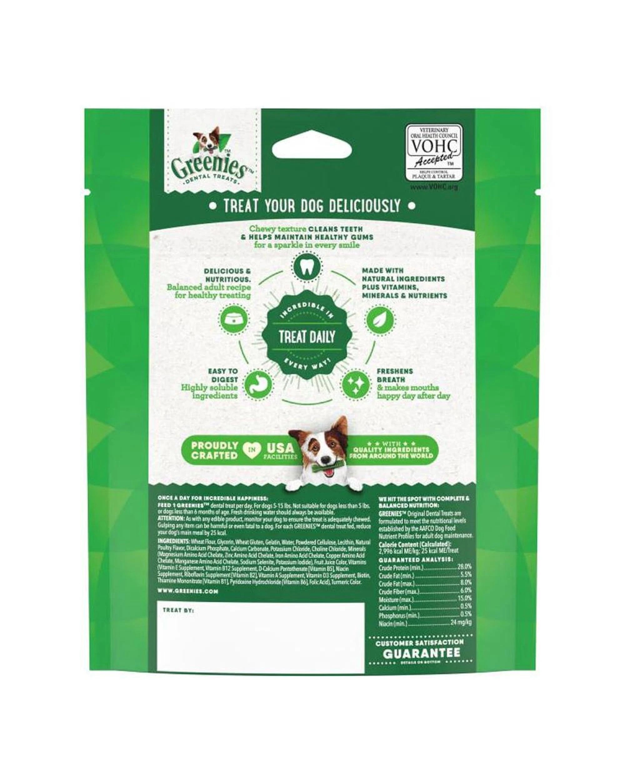 4 Greenies Dental Treats Oral Care Original Teenie for Dogs 2-7kg 22 Pack, 4 of 9