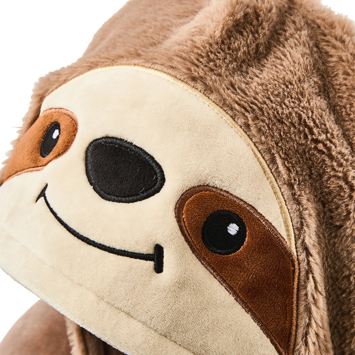 9 Plush Hood Pillow - Sloth, 9 of 10