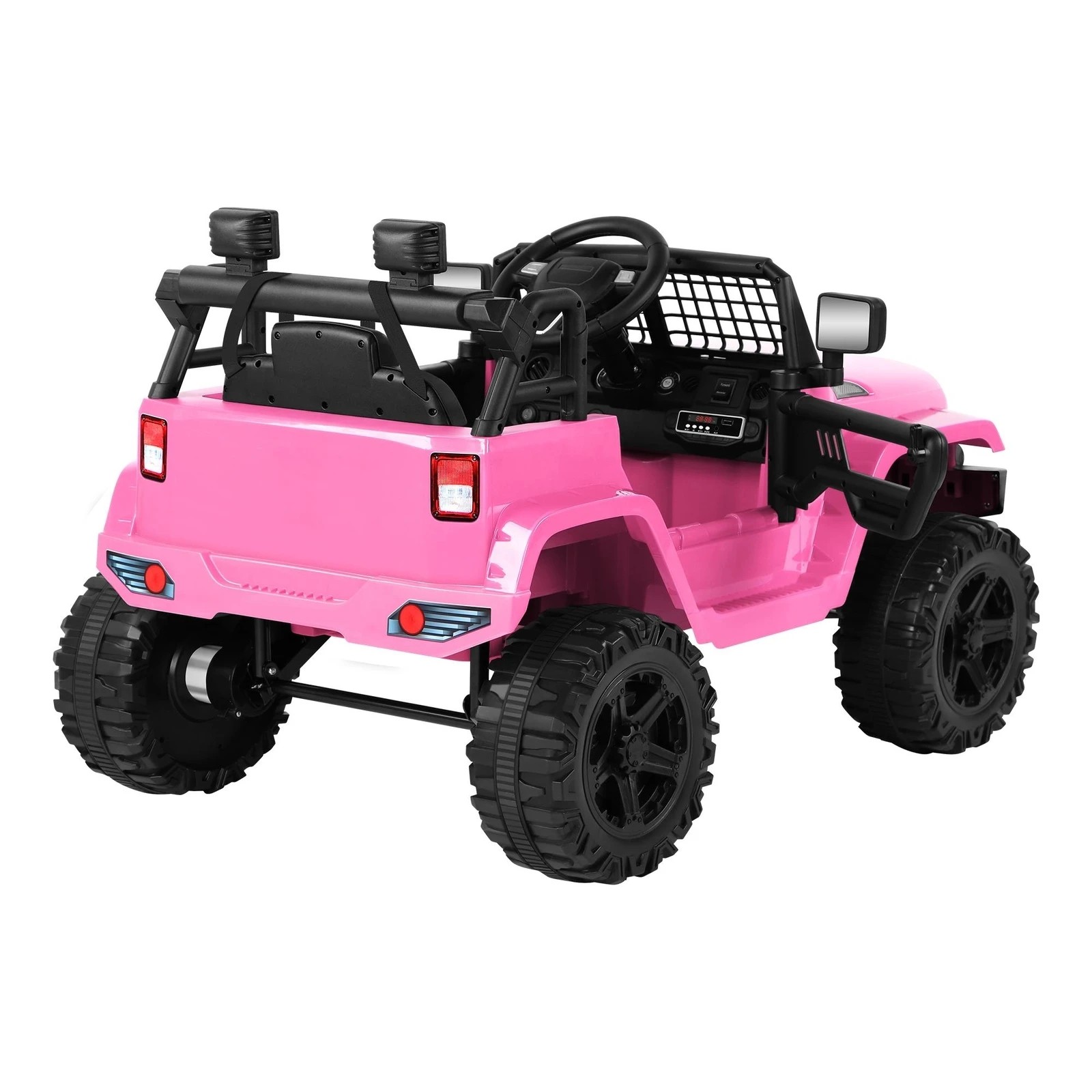 4 Alfordson Kids Ride On Car Toy Jeep Electric 12V 70W Motors R/C LED Lights - Pink, 4 of 10