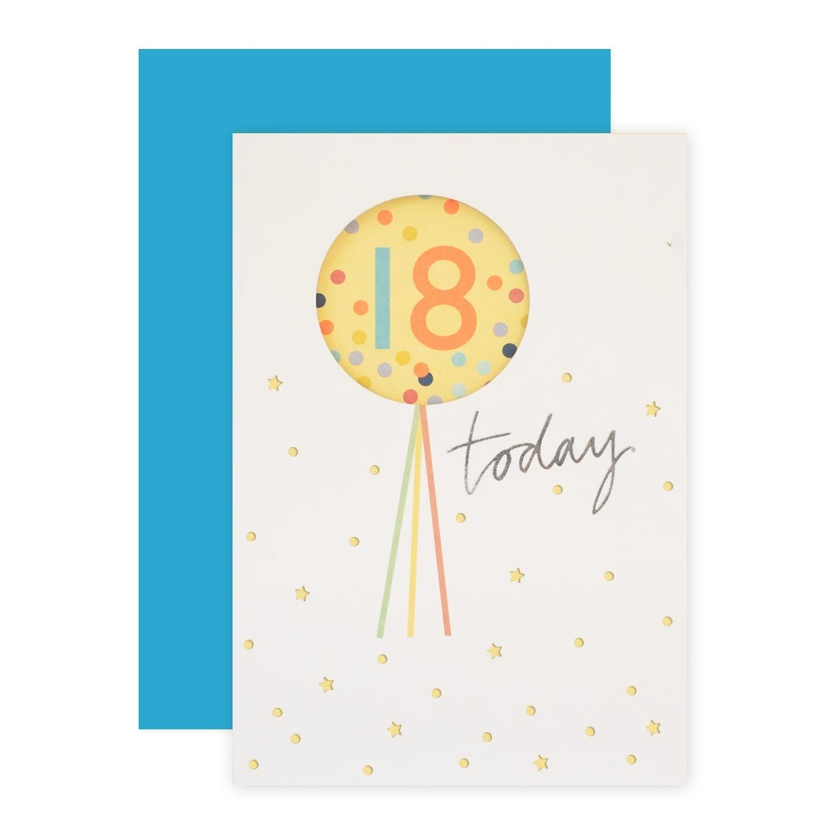 1 Connections from Hallmark 18th Birthday Card - Confetti and Stars, 1 of 3