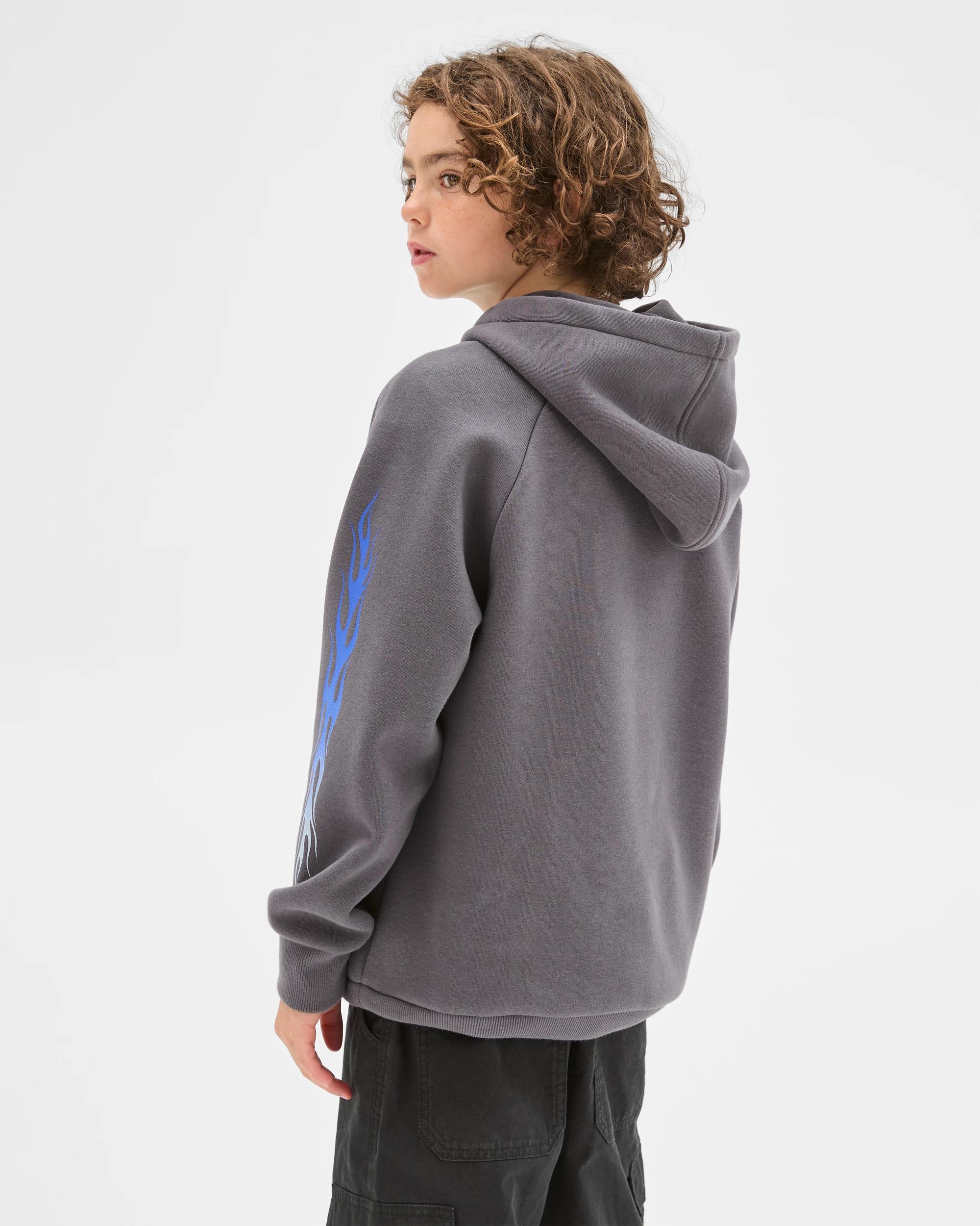 5 Target Kids Raglan Sleeve Heavyweight Popover Hoodie BLACK, 5 of 7