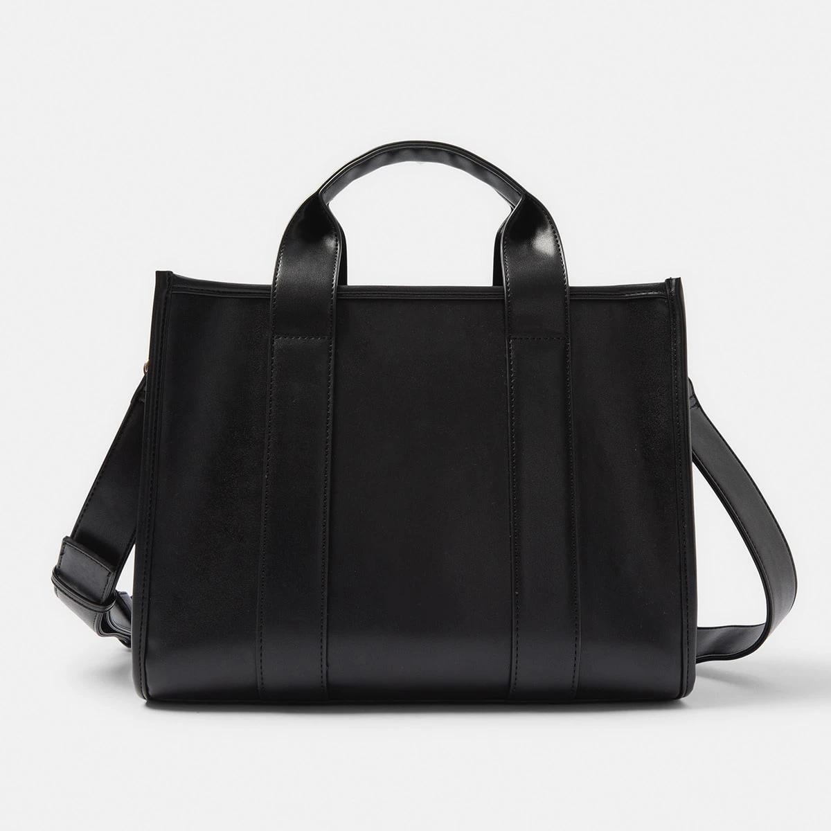 1 Large City Tote Bag Black, 1 of 8