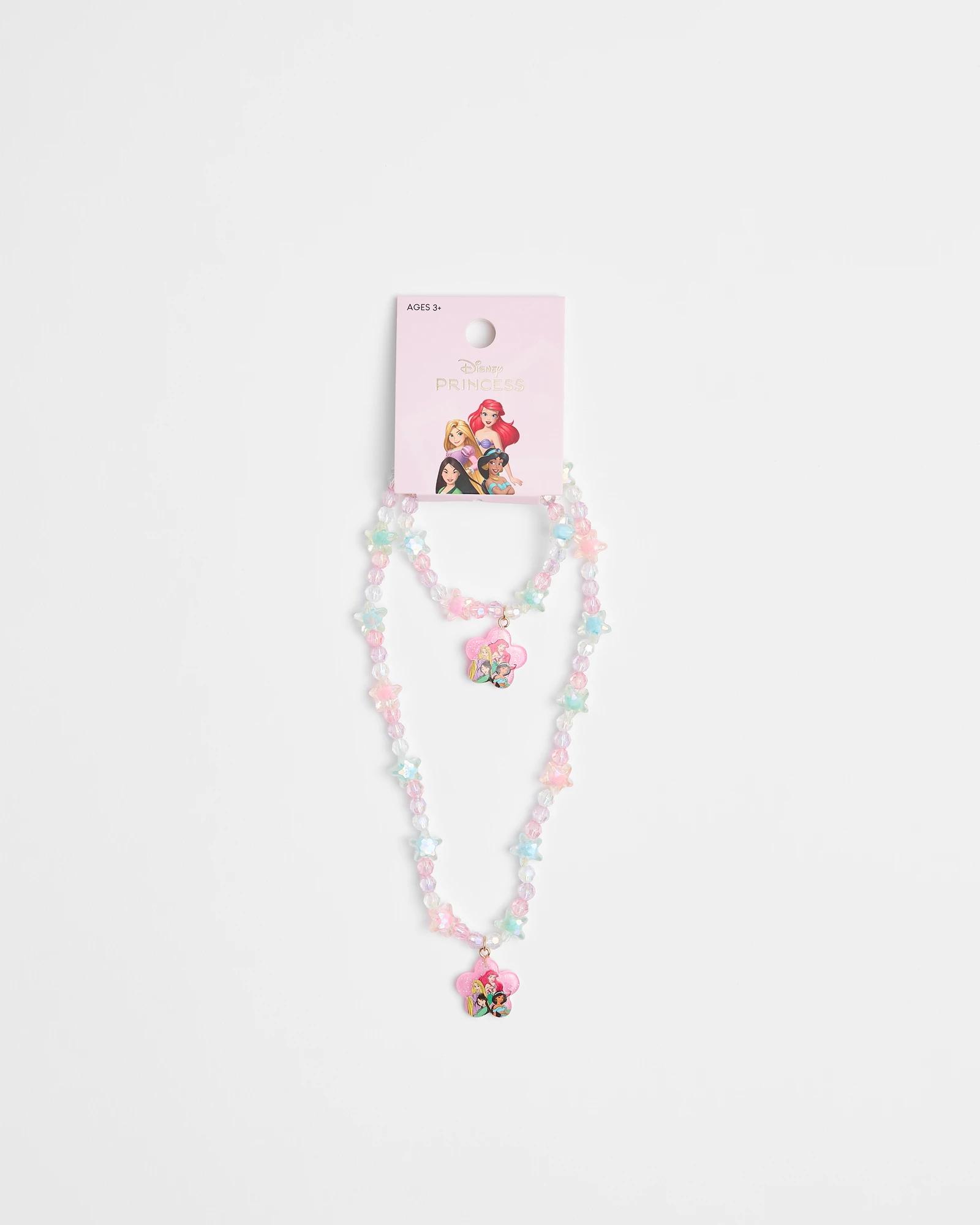 1 Kids Licensed Disney Princess Necklace And Bracelet Set MULTI, 1 of 2
