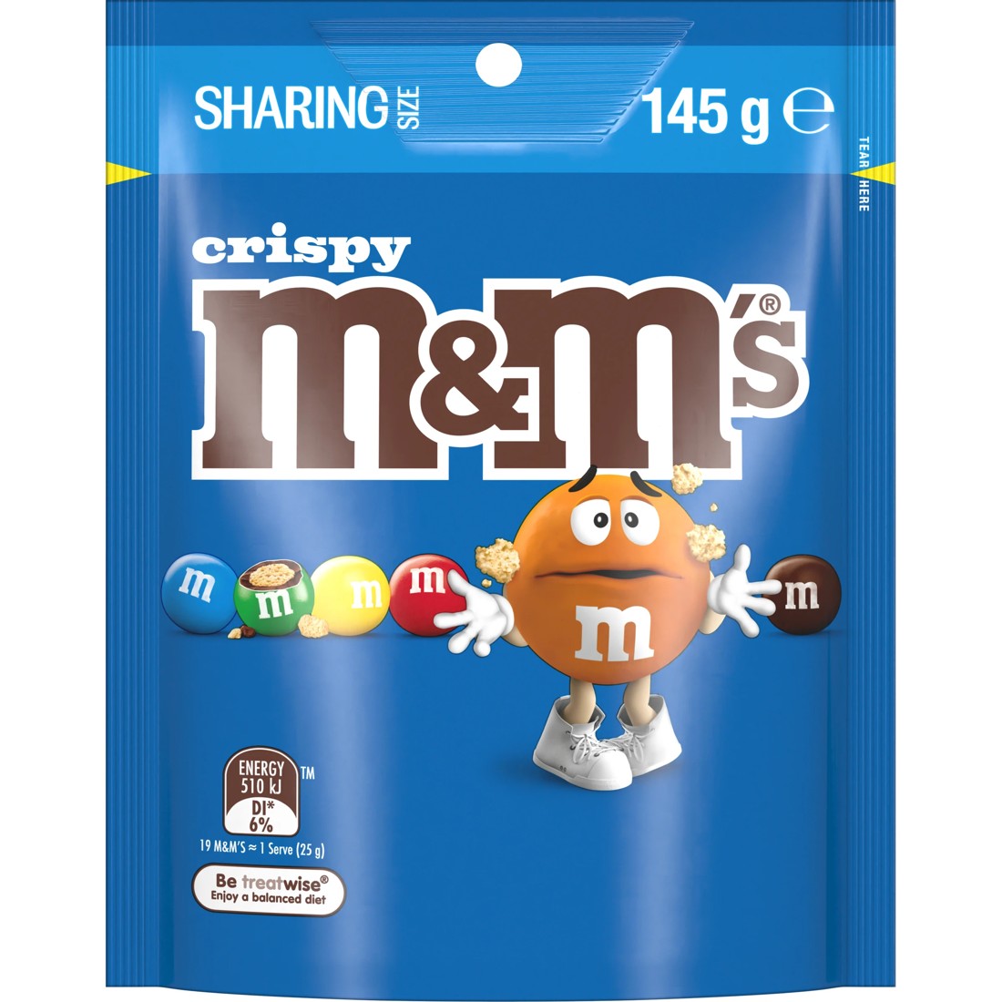 1 M&M's Crispy Chocolate Bag 145g, 1 of 5