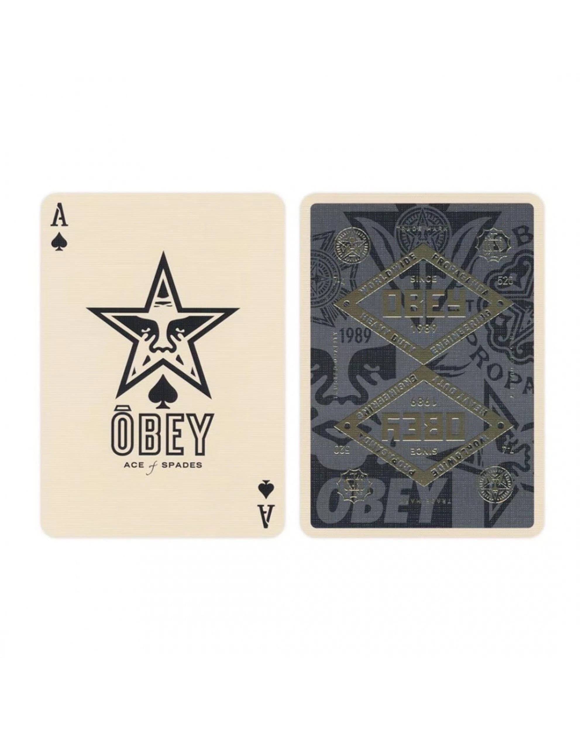 3 theory11 OBEY Gold Edition Playing Cards, 3 of 6