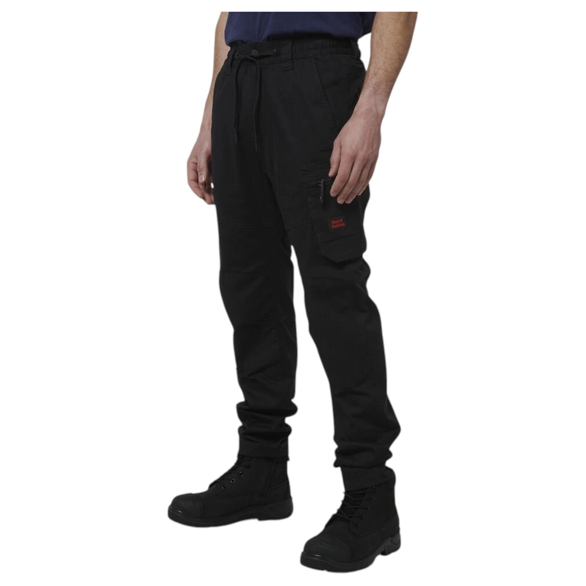 2 Hard Yakka Mens Toughmaxx Work Pants Black, 2 of 9