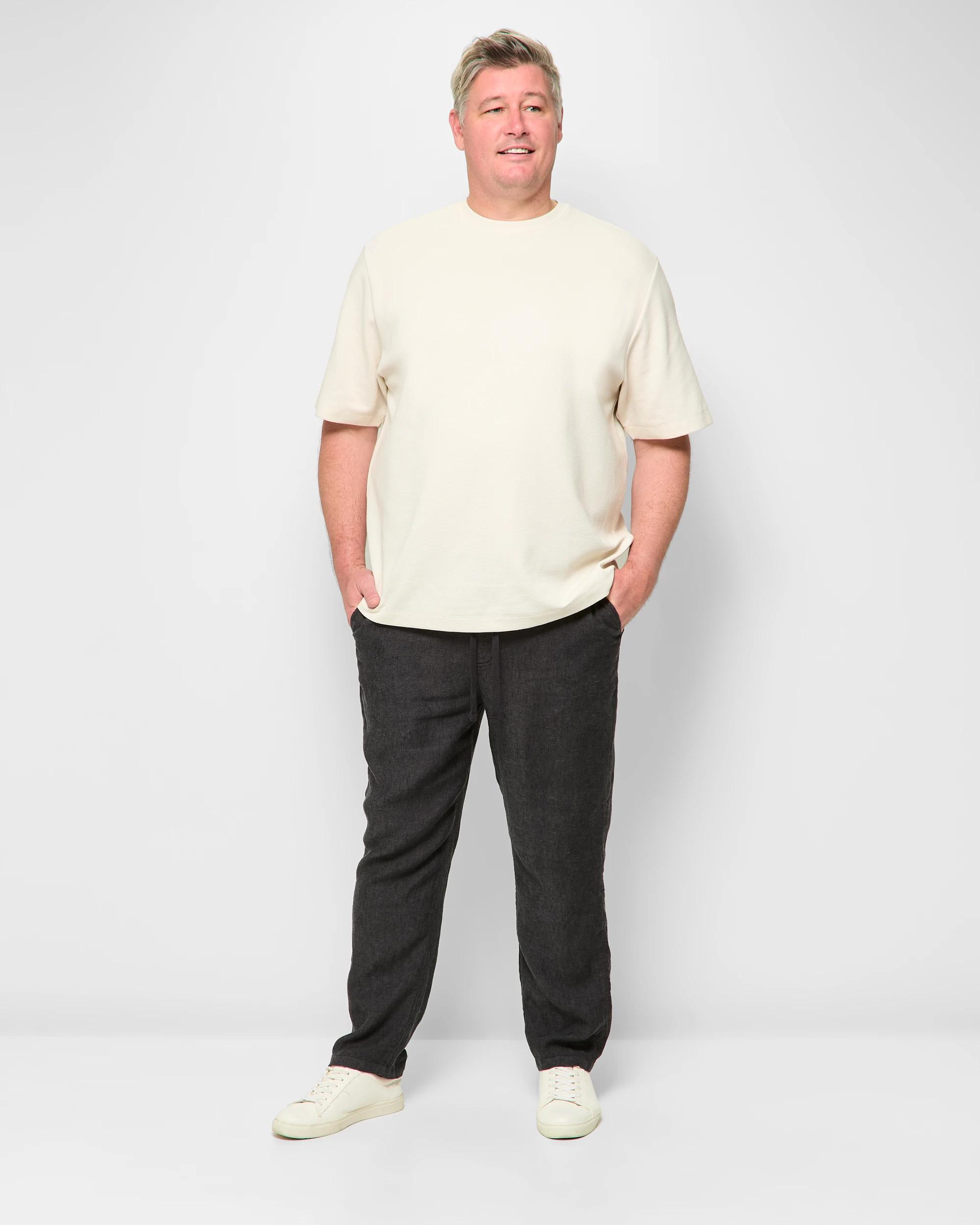 2 Target Plus Size European Linen Pants BLACK, 2 of 5