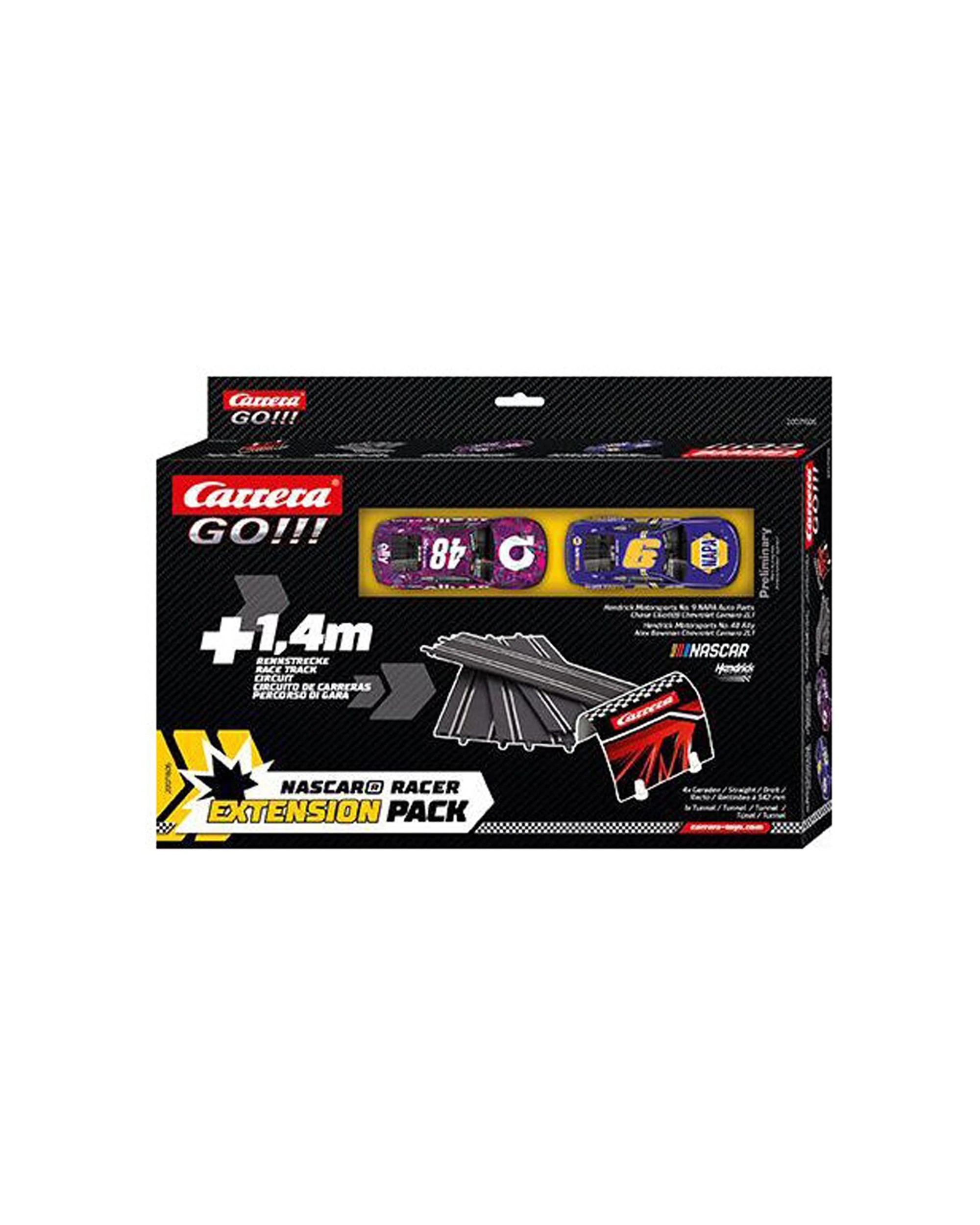 3 Carrera NASCAR Racer Extension Pack 2 Cars 4 Straight Track 1 43 Scale - Multi, 3 of 4