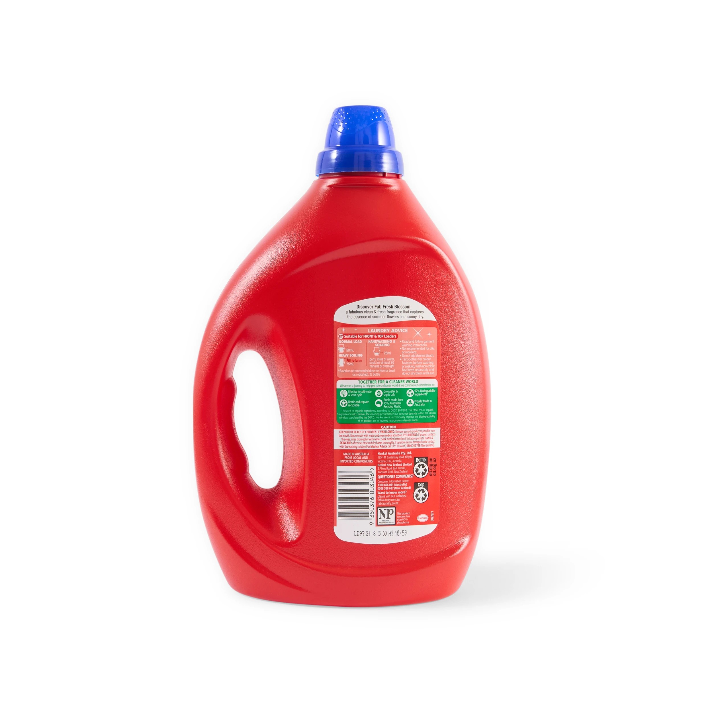 3 Fab Fresh Blossom Liquid Laundry Washing Detergent 2L, 3 of 3