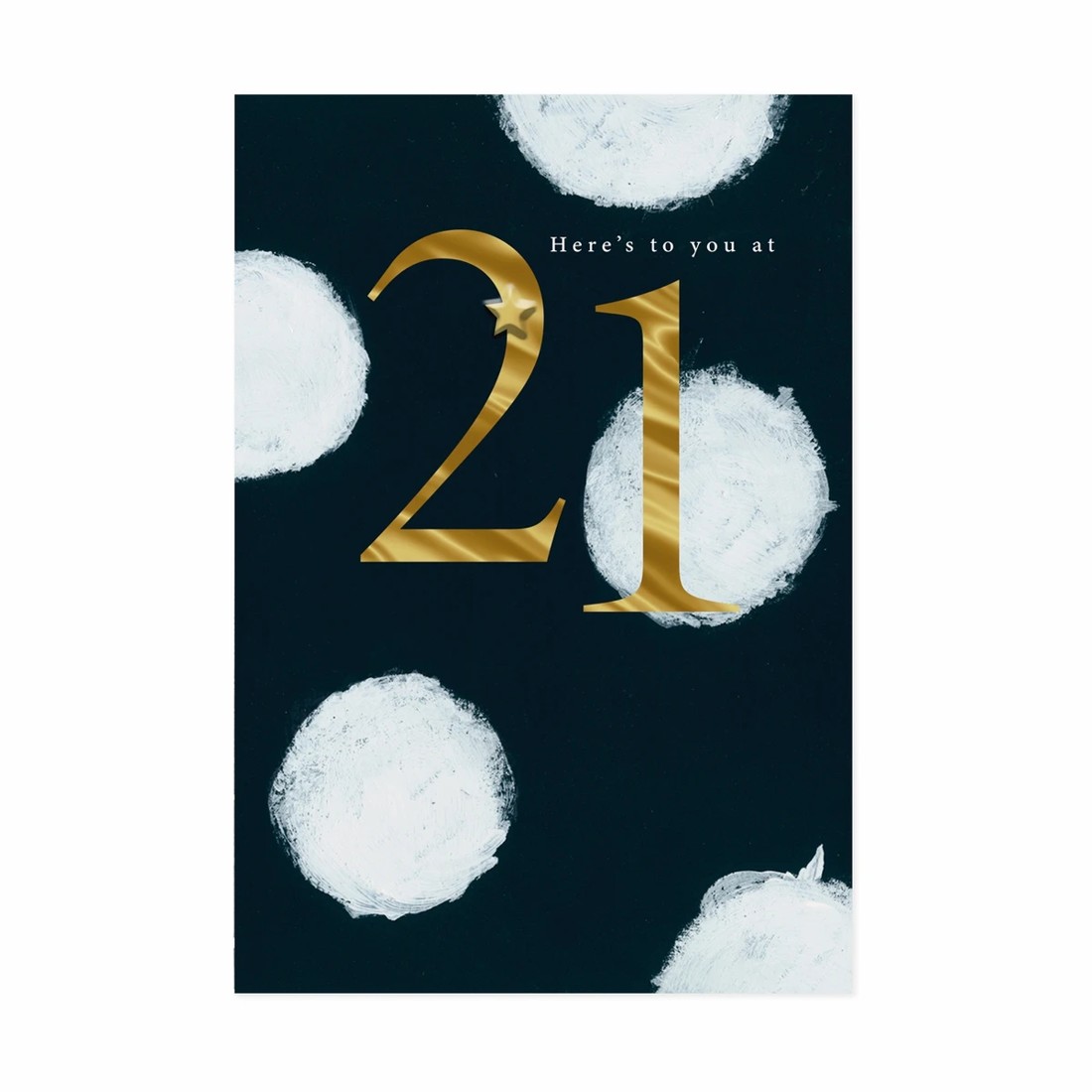 3 Hallmark 21st Birthday Card - Dots & Gold, 3 of 3