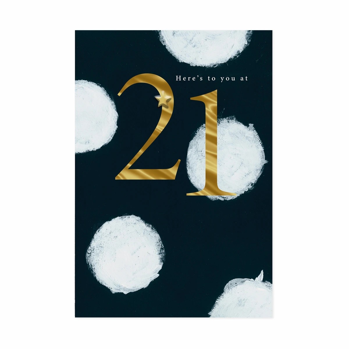 3 Hallmark 21st Birthday Card - Dots & Gold, 3 of 3