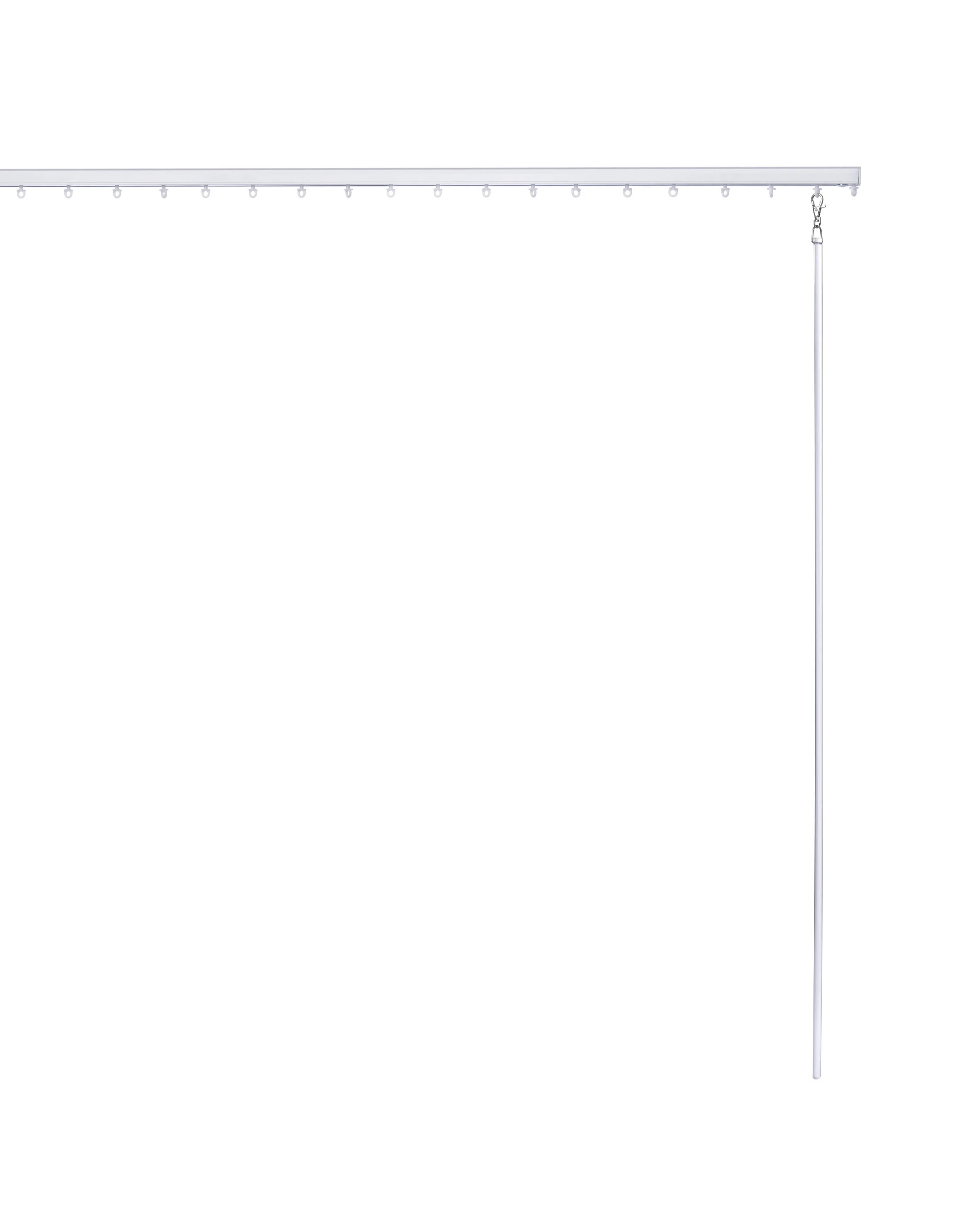 3 Cadence & Co. S-Fold Curtain Track Set 180cm + S-Fold Wand - White, 3 of 7