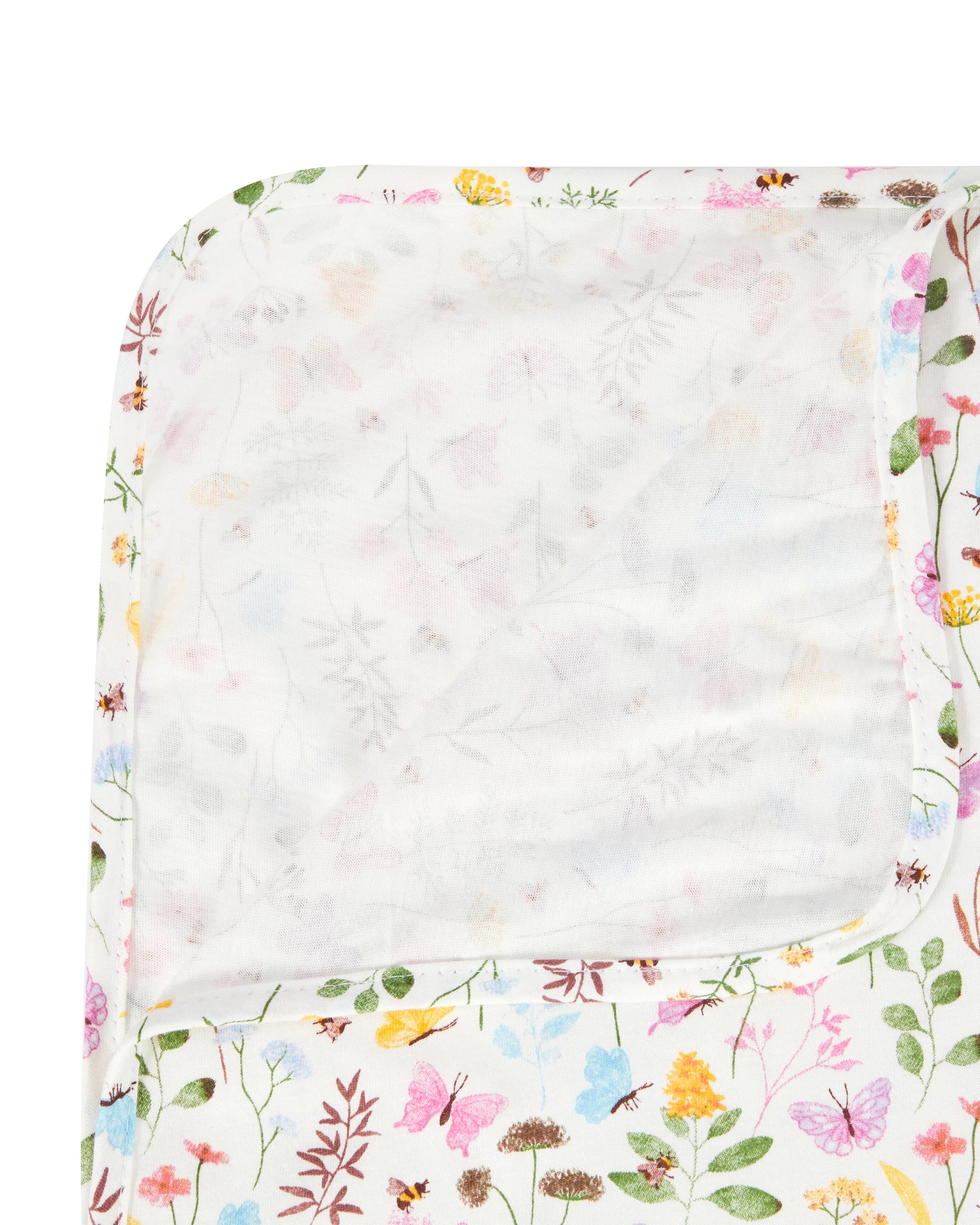 2 Cotton Jersey Blanket - Floral, 2 of 5