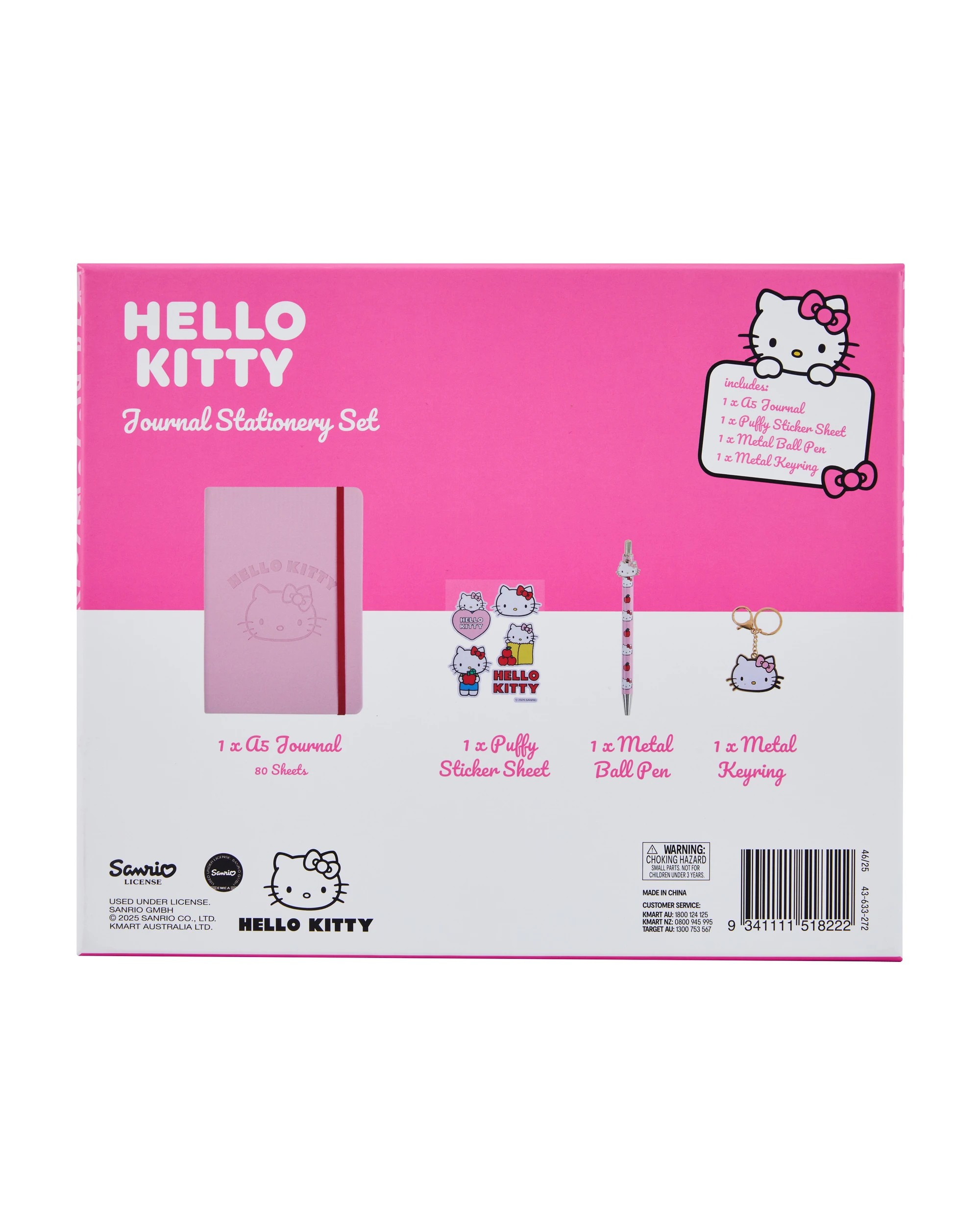 9 Hello Kitty Journal Stationery Set, 9 of 9