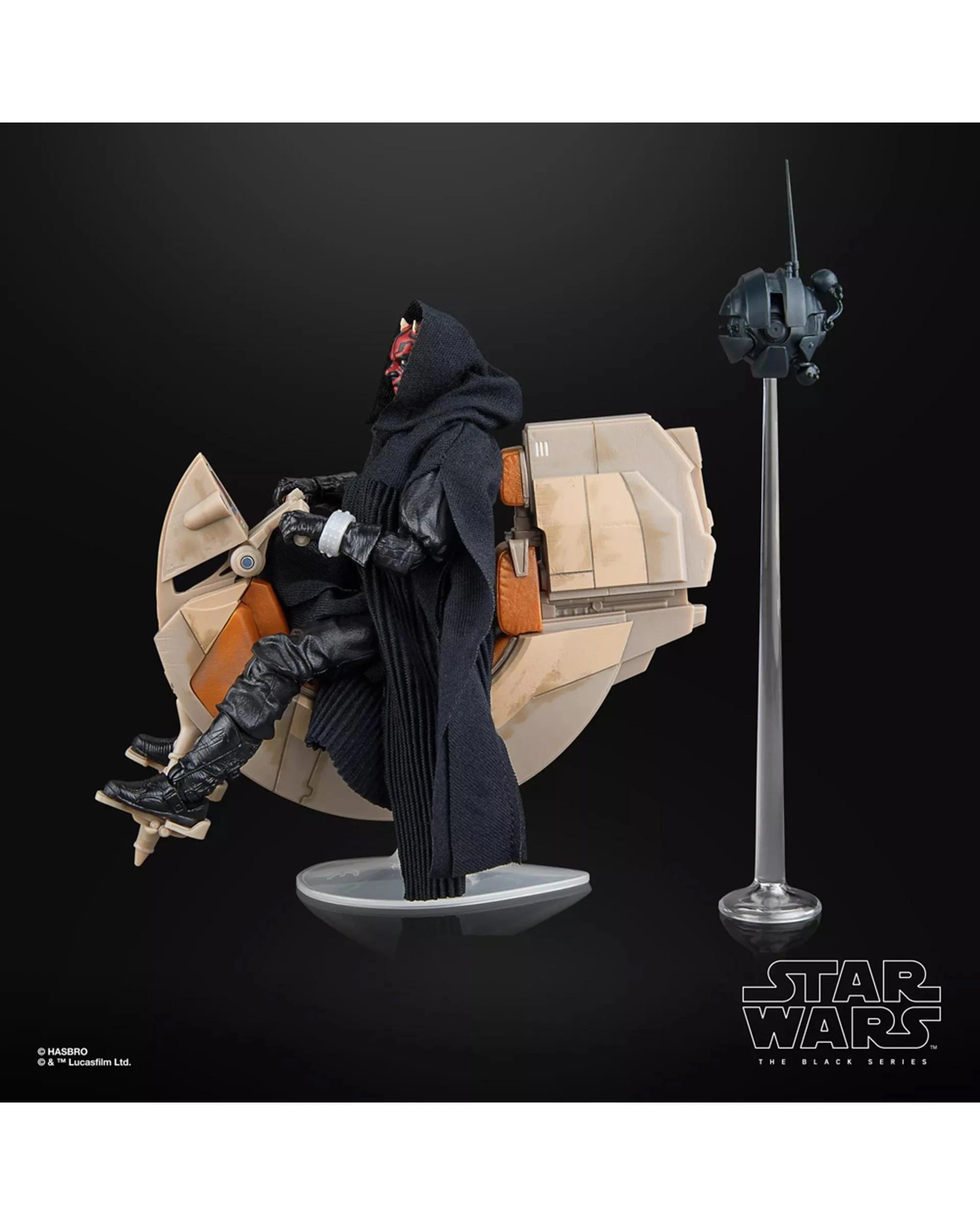 6 STAR WARS The Black Series Darth Maul and Sith Speeder, 6 of 9