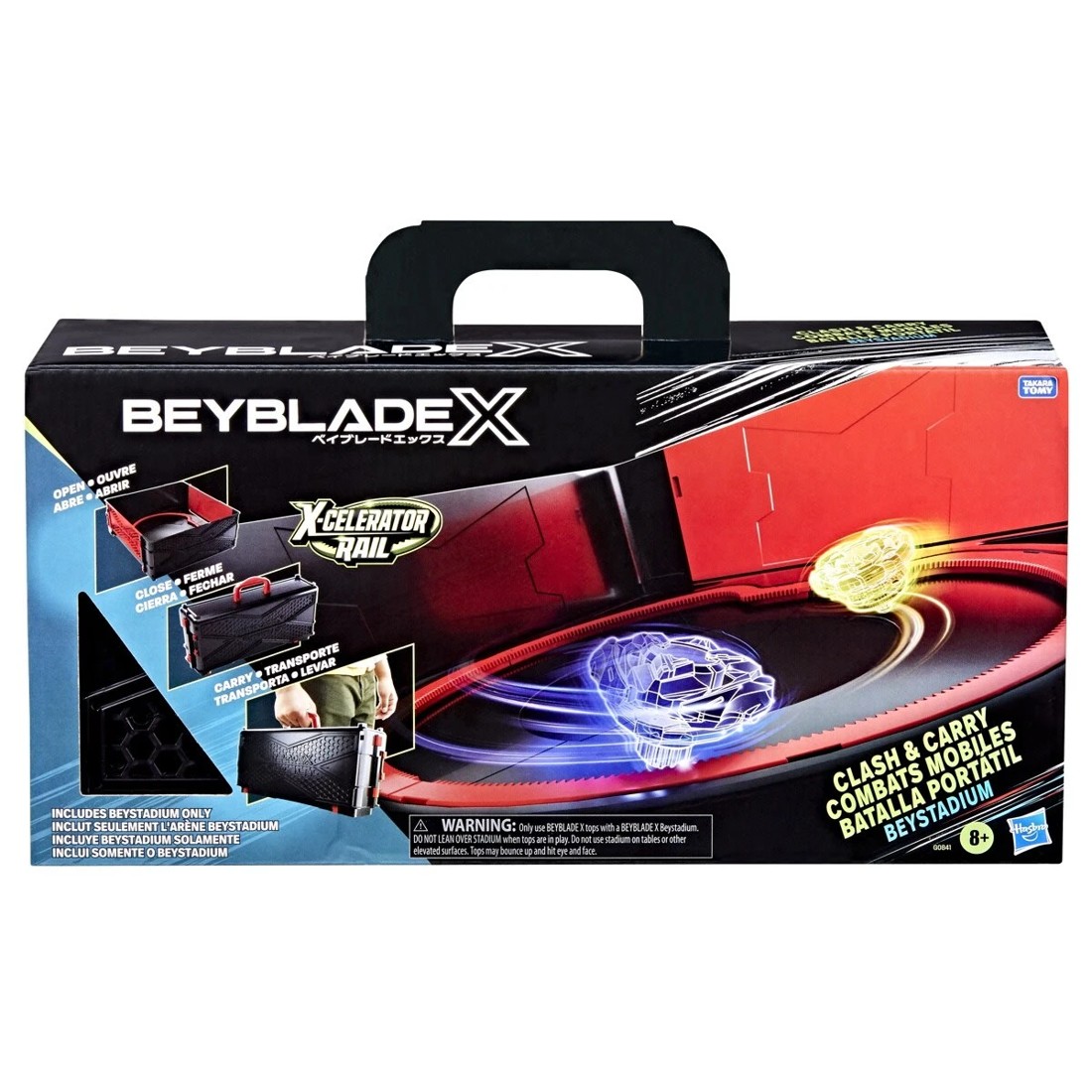 1 Beyblade X-Celerator Rail Clash and Collect Beystadium, 1 of 4